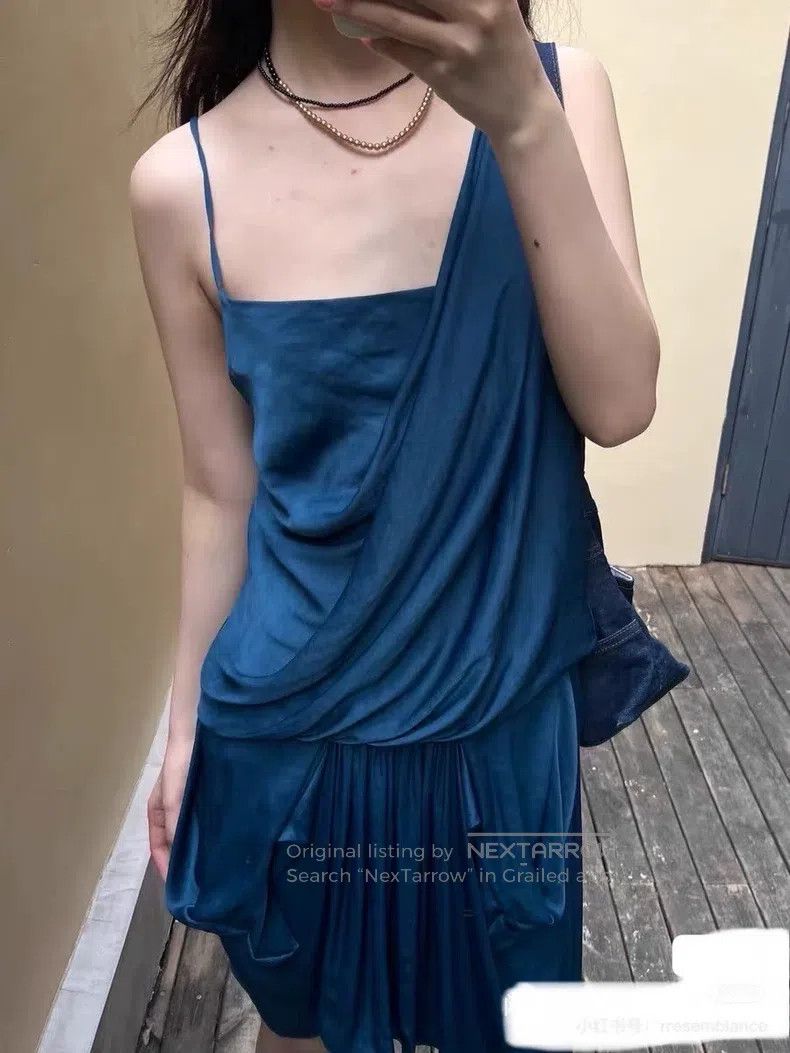 Helmut Lang Helmut Lang size 4 Teal Color Shaped Dress Size XS / US 0-2 / IT 36-38 - 2 Thumbnail