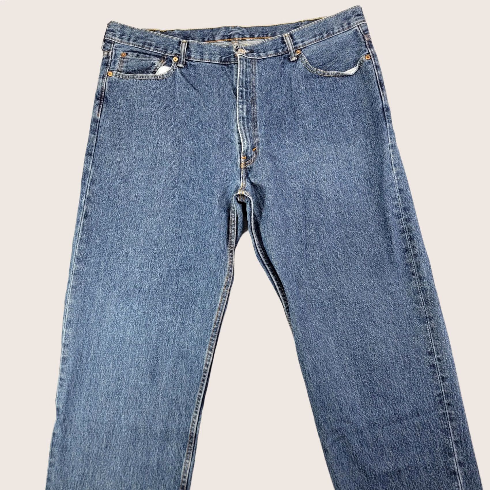 Levi's Levi's 550 Jeans Mens 44x30 Blue Relaxed Fit Tapered Leg Medium Wash Denim Pants Jeans Size US 44 / EU 60 - 1 Thumbnail