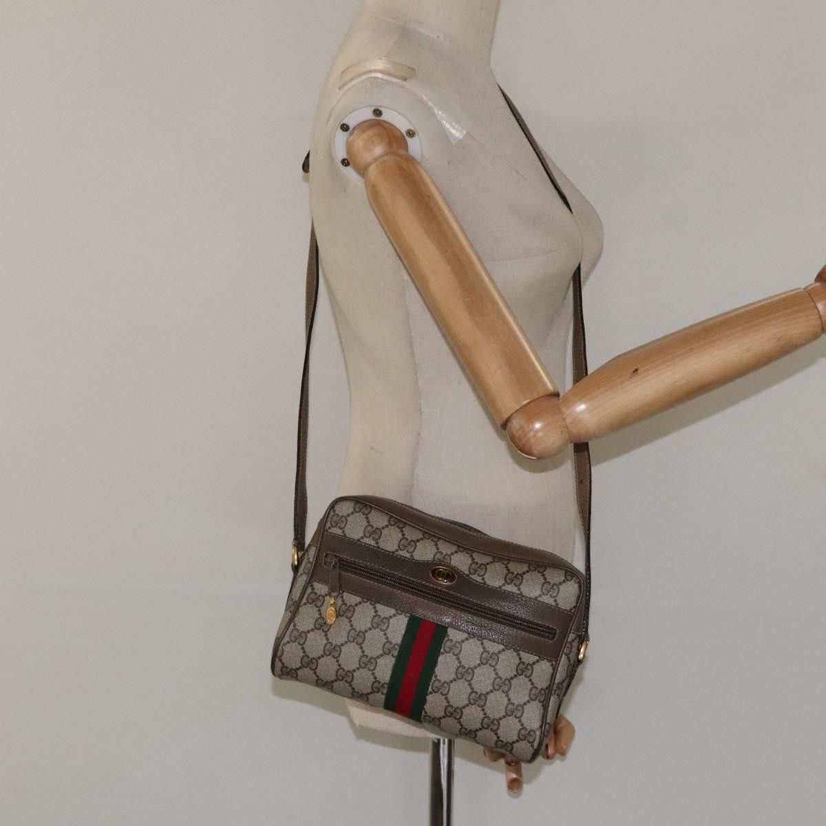 Gucci GUCCI GG Supreme Web Sherry Line Shoulder Bag Pvc Beige 56 Size ONE SIZE - 22 Thumbnail