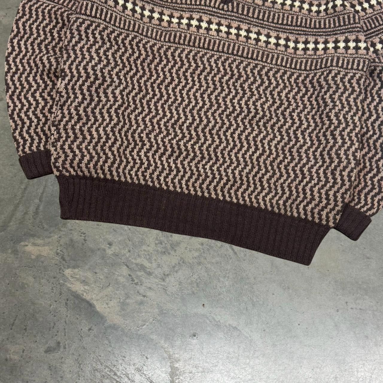 Japanese Brand × Vintage Vintage 80s Mark’s Sweater Co. Striped Acrylic Sweater Size US M / EU 48-50 / 2 - 3 Thumbnail