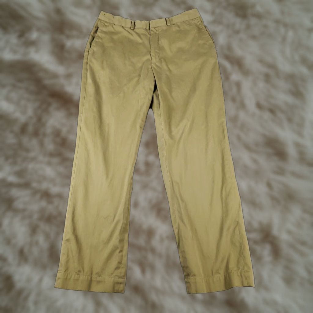 Ralph Lauren Ralph Lauren Chino Pants Mens 36x32 Beige Flat Front Casual Trousers Size US 36 / EU 52 - 1 Thumbnail