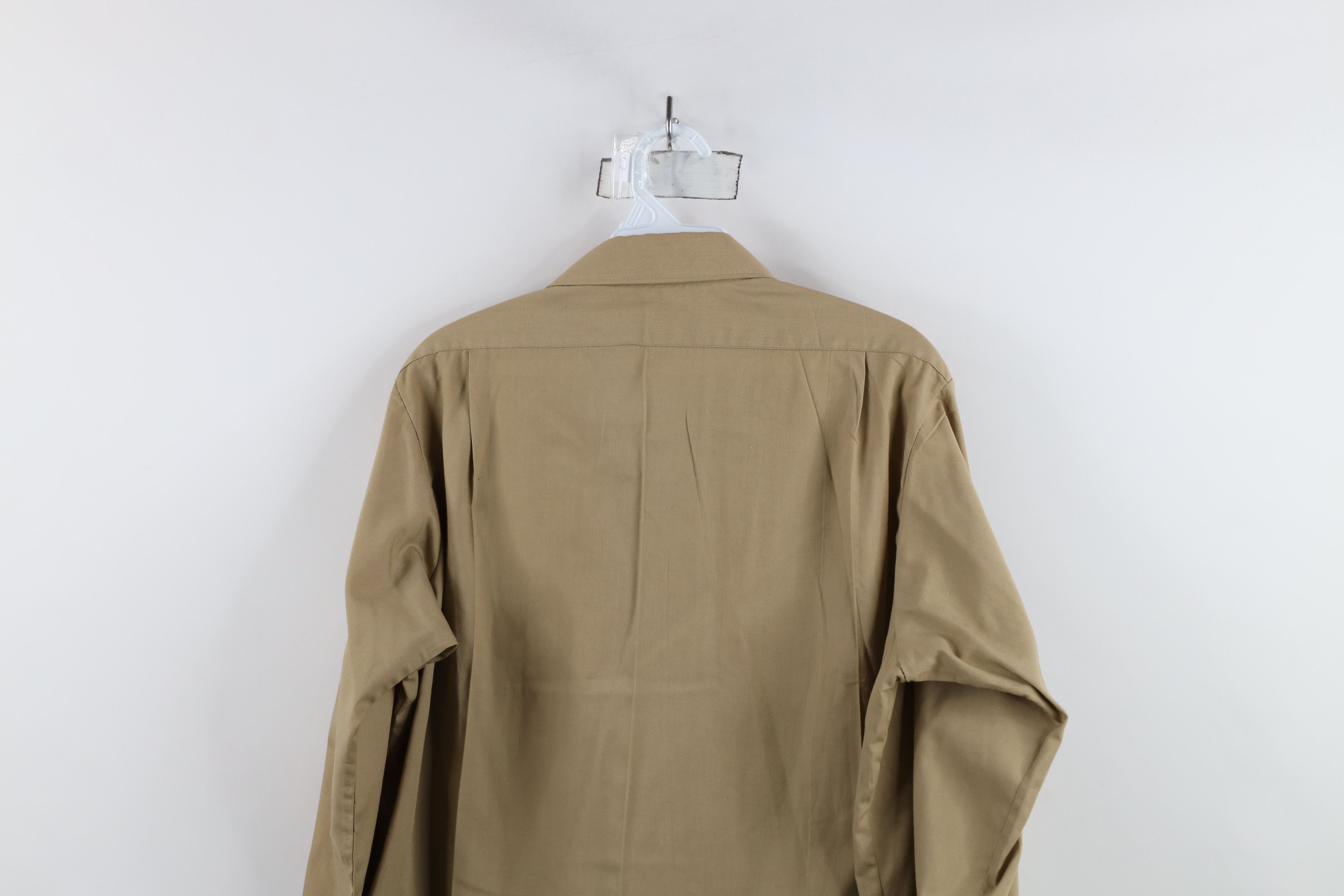 Vintage Vintage 80s Military Marines Collared Button Shirt Khaki USA Size US M / EU 48-50 / 2 - 12 Thumbnail