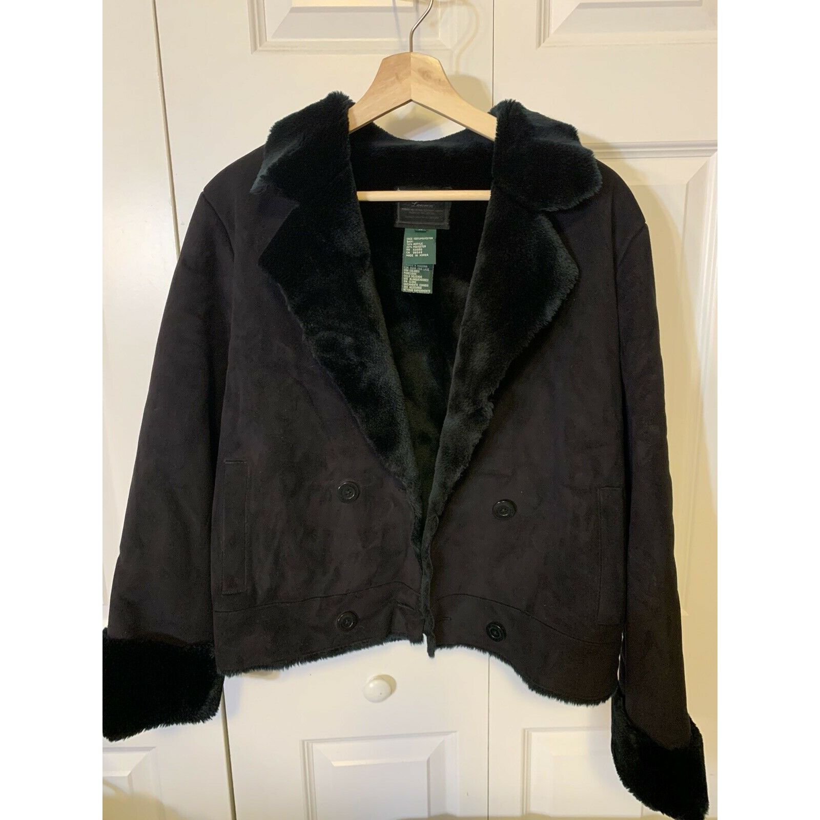 Ralph Lauren Black Label Ralph Lauren Label Black Women’s Plush Jacket faux Shearling Size M / US 6-8 / IT 42-44 - 6 Thumbnail