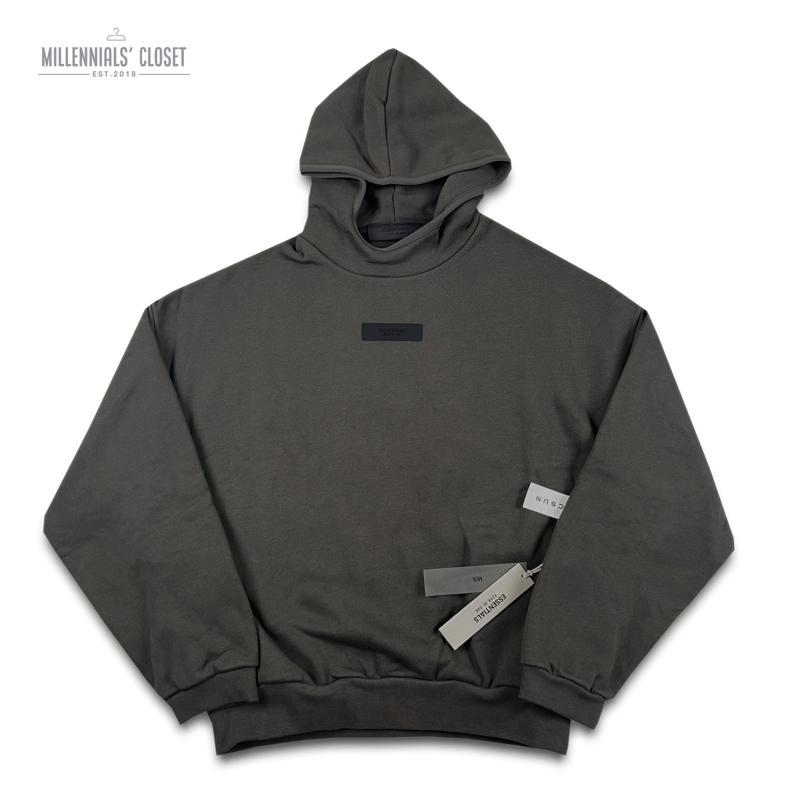 Essentials × Fear of God × Streetwear Fear of God Essentials Hoodie Ink ...