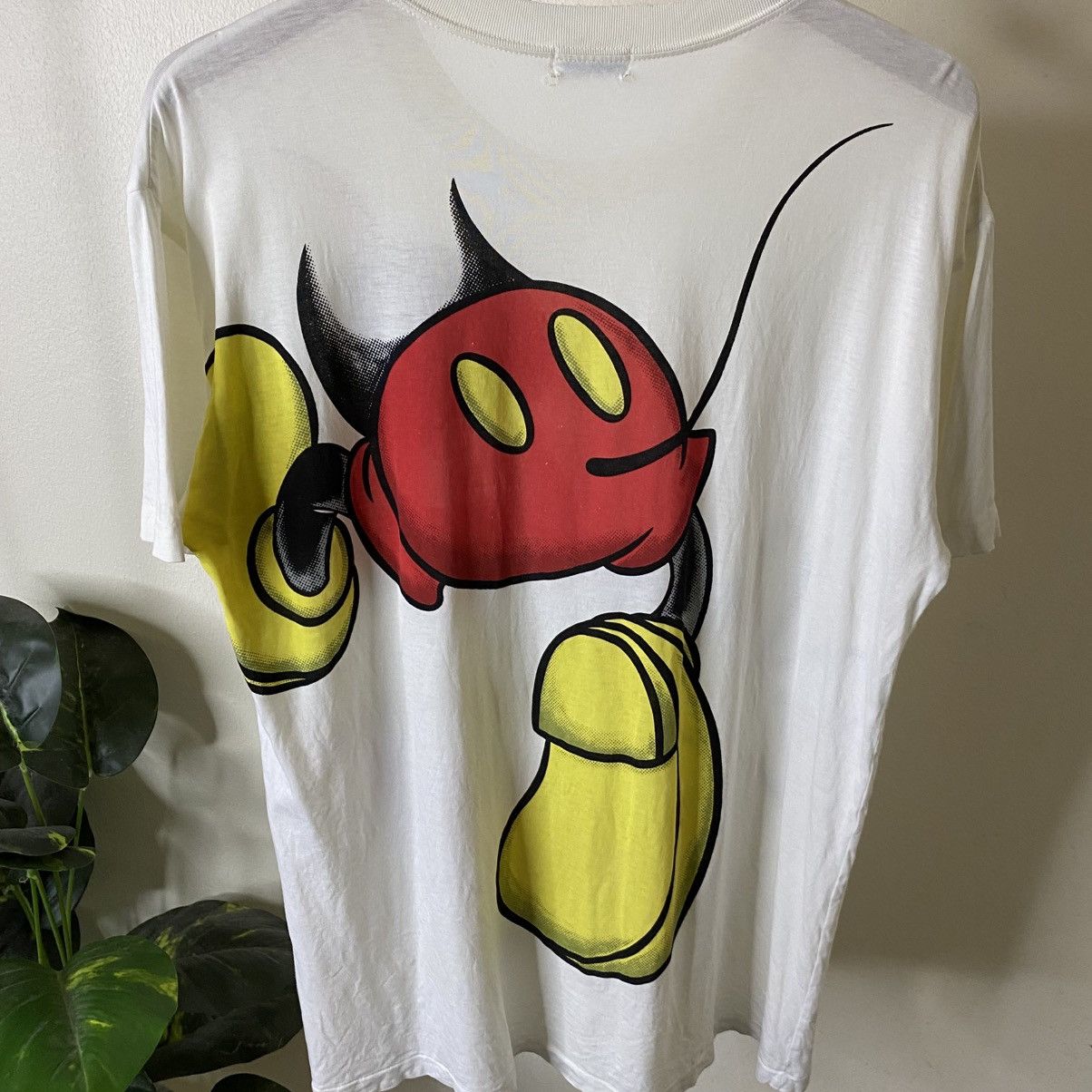 Mickey Mouse Vintage 1990s Walt Disney Company Mirror Print Graphic Tee Size US M / EU 48-50 / 2 - 8 Thumbnail