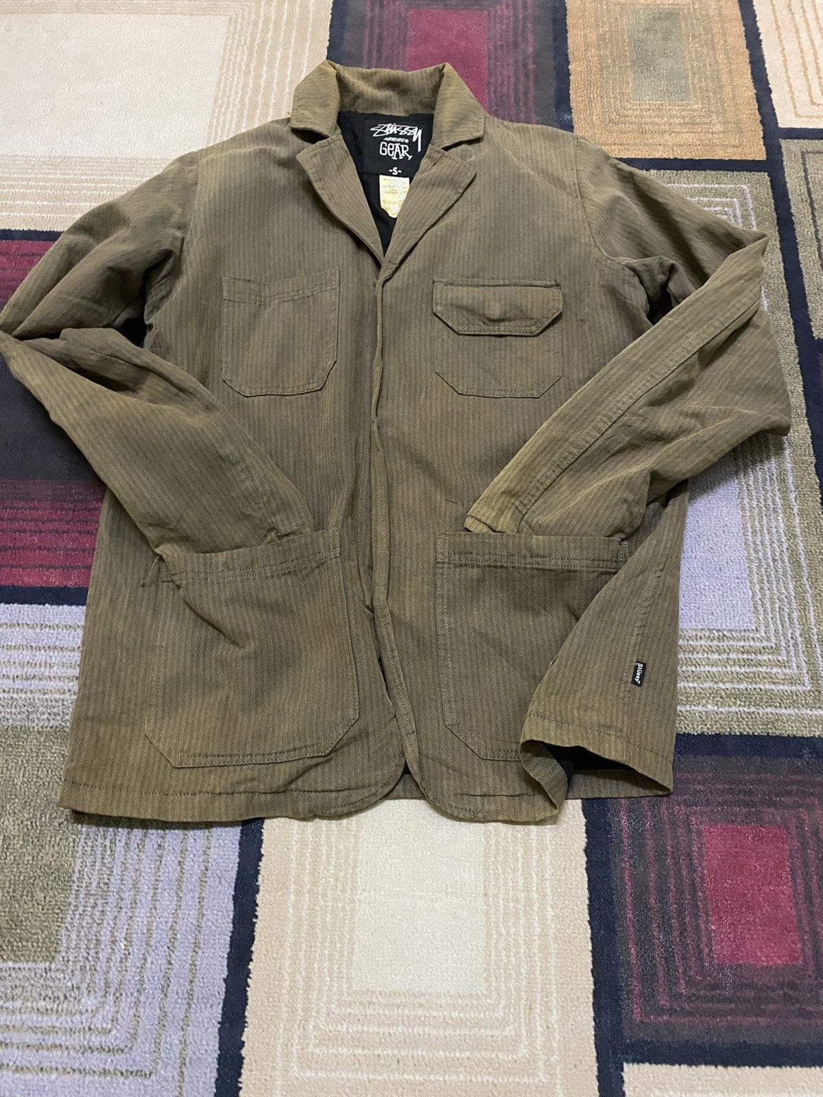 Stussy VINTAGE STUSSY JAPAN HERRINGBONE 4 POCKET JACKET Size US S / EU 44-46 / 1 - 1 Thumbnail