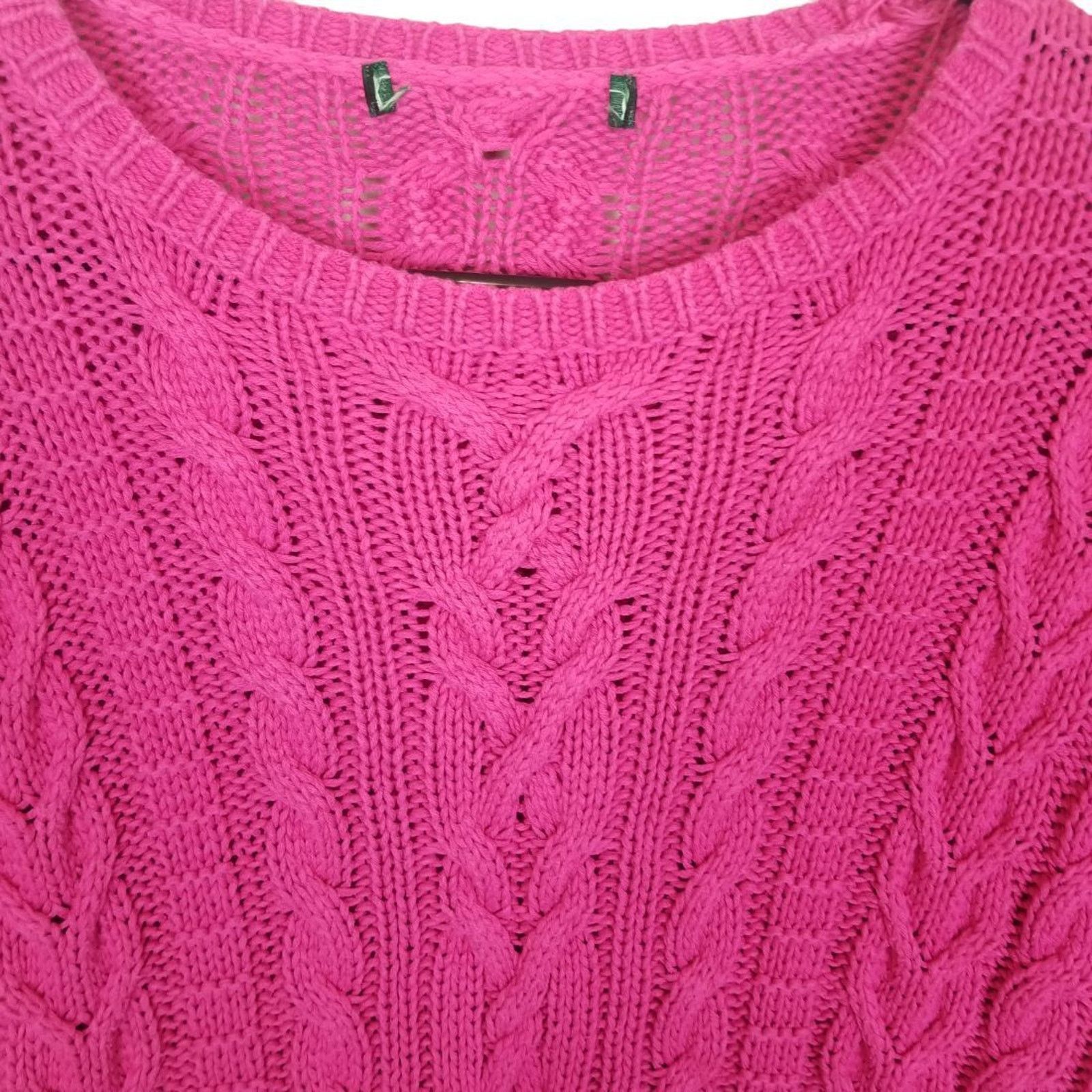 Lauren Ralph Lauren Lauren Ralph Lauren Womens Cable Knit Sweater Size M Preppy Size M / US 6-8 / IT 42-44 - 2 Thumbnail