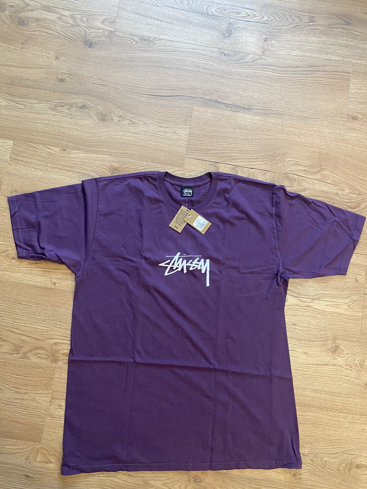Stussy small stock pigment dyed tee