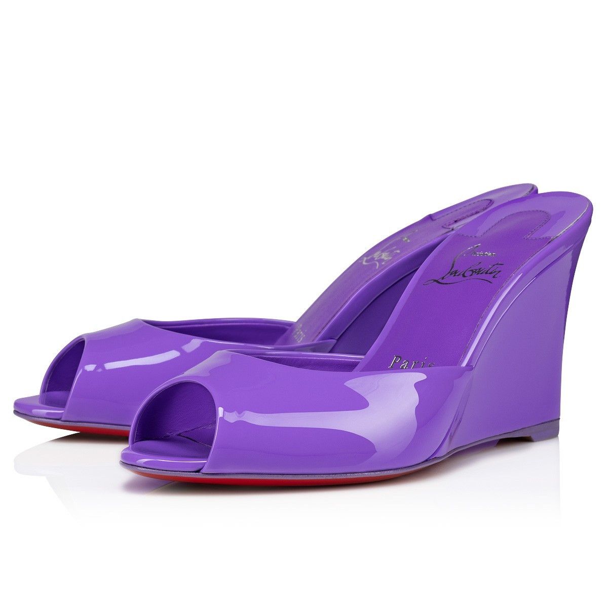 Christian Louboutin o1s1wg111224 Me Dolly Zeppa in Purple Size US 7 / IT 37 - 1 Thumbnail