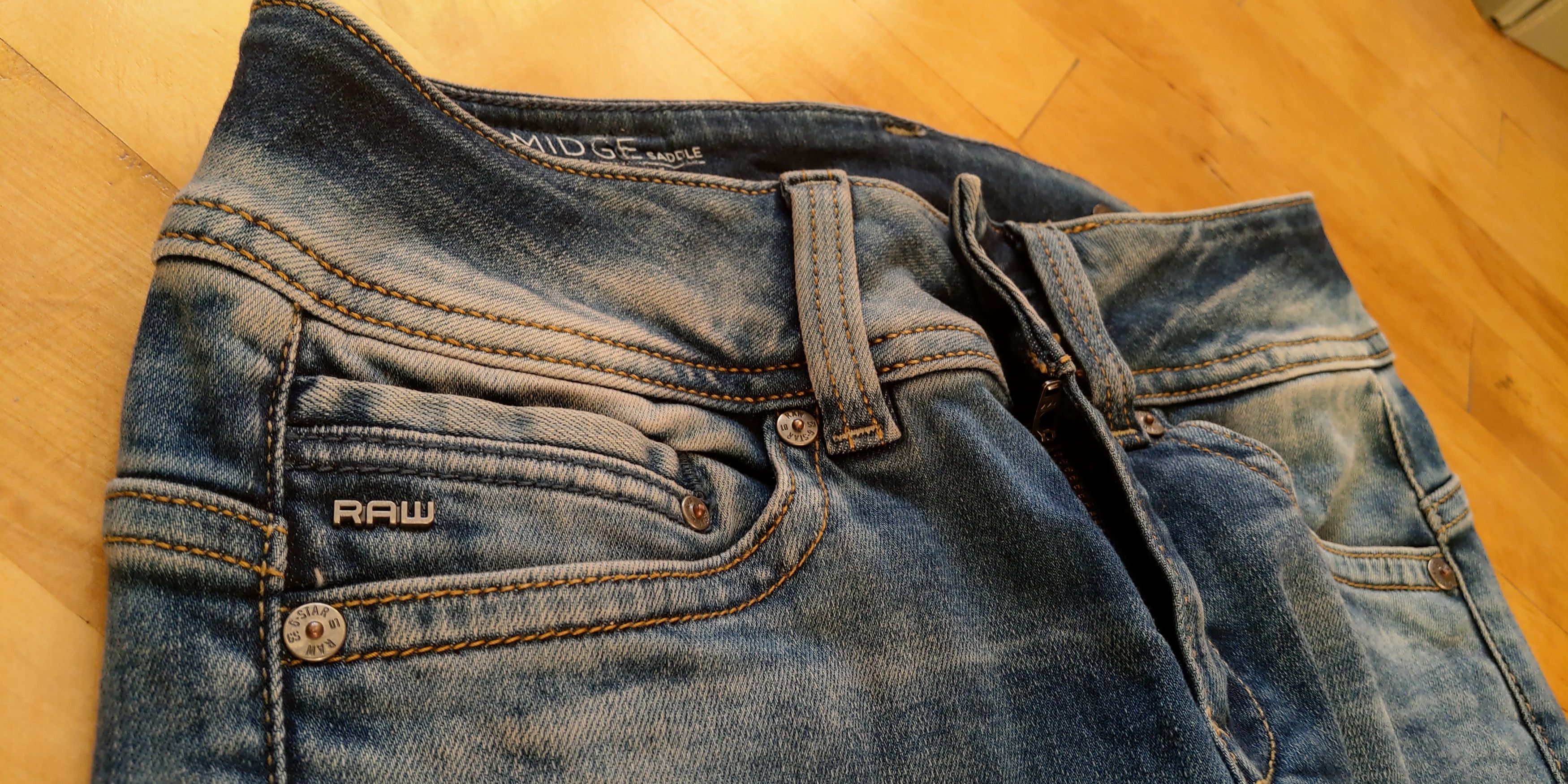 G-Star Flared Bootcut Skinny Stacked Pants Bell Bottom Denim 27 Size US 27 - 16 Thumbnail