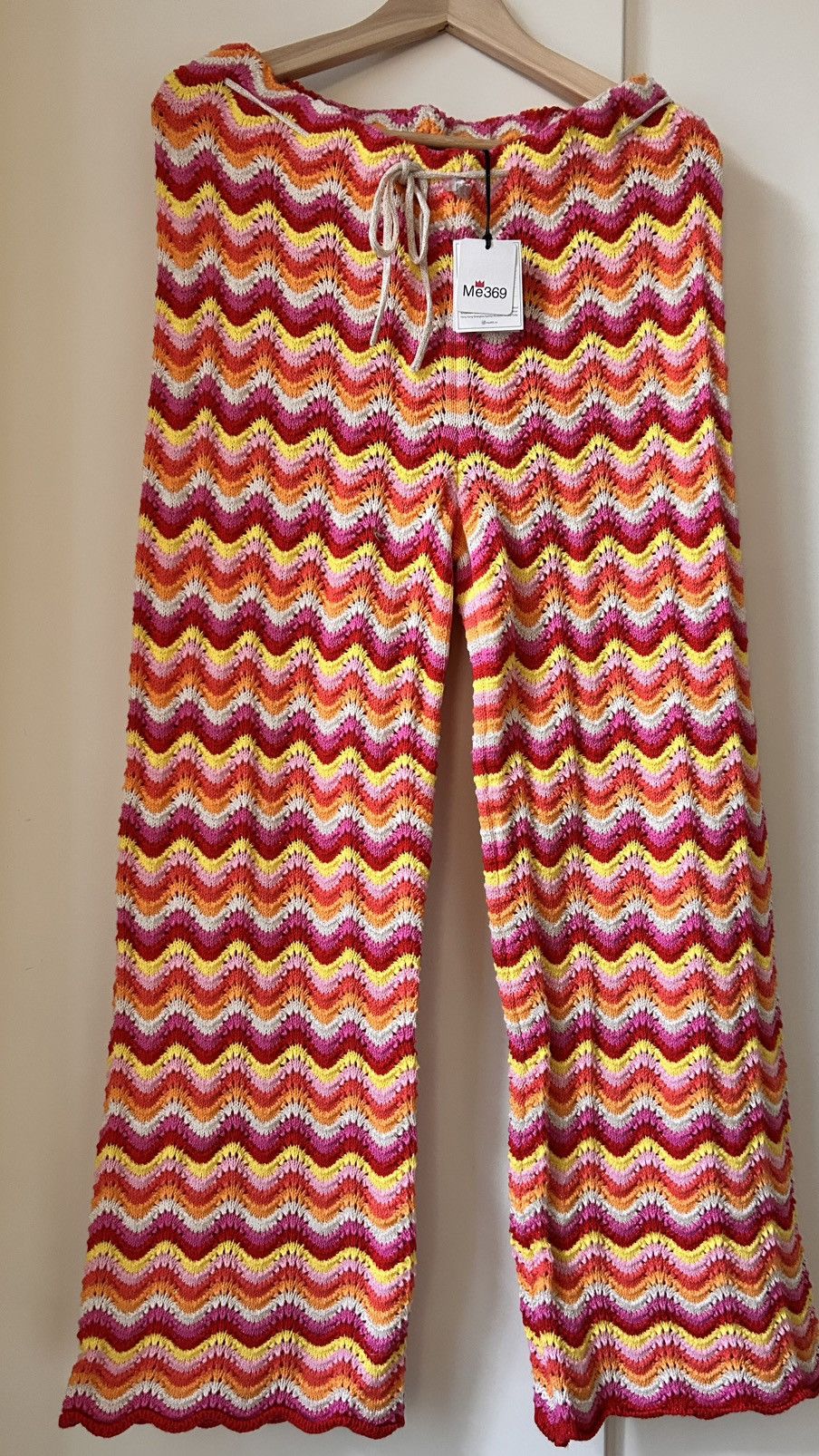 Other Me369 Brianna Sunshine Crochet Pants, XS, new with tags Size 27" / US 4 / IT 40 - 1 Thumbnail