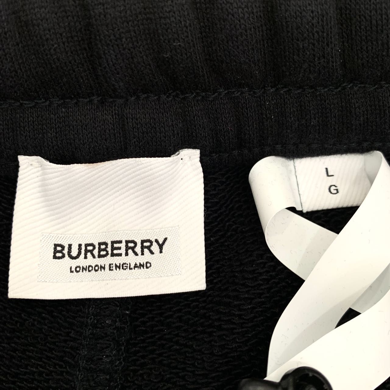 Burberry Burberry Black Logo Print Cotton Joggers (Size L) Size M / US 6-8 / IT 42-44 - 3 Thumbnail