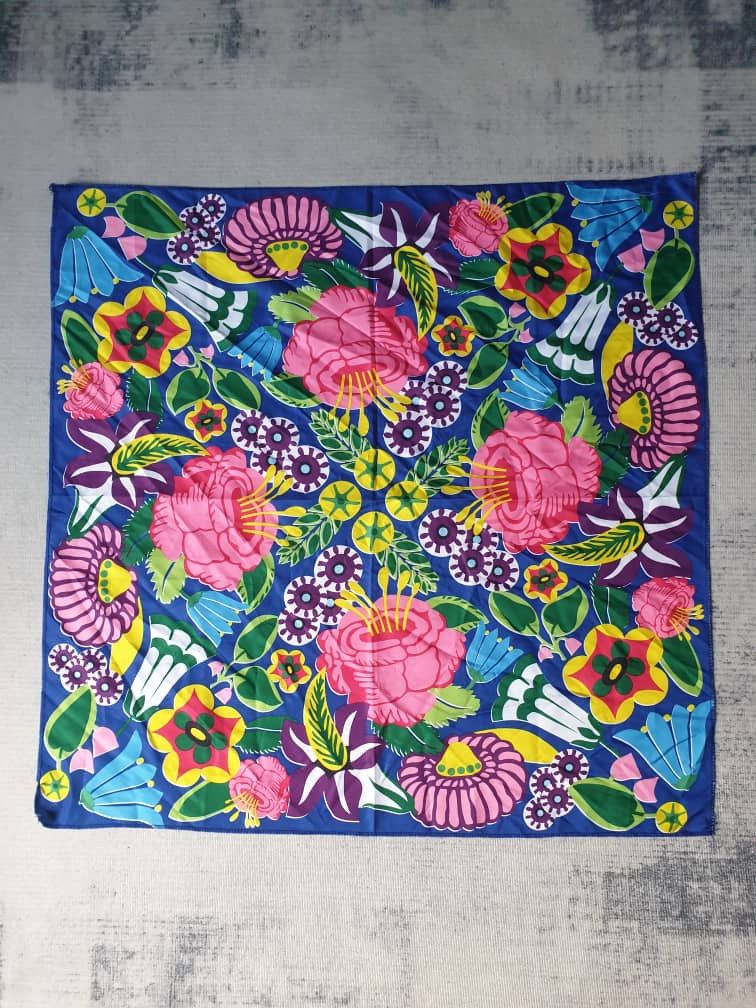 Japanese Brand Lush flower multicolour scarves Size ONE SIZE - 1 Thumbnail