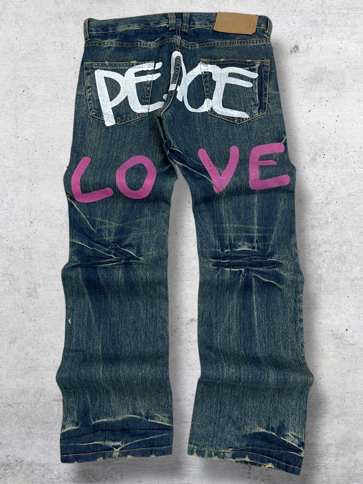 Hysteric Glamour POINT LOMA 1990S JAPAN DESIGNER PEACE&LOVE DAICOCK DENIM Size US 33 - 1 Thumbnail