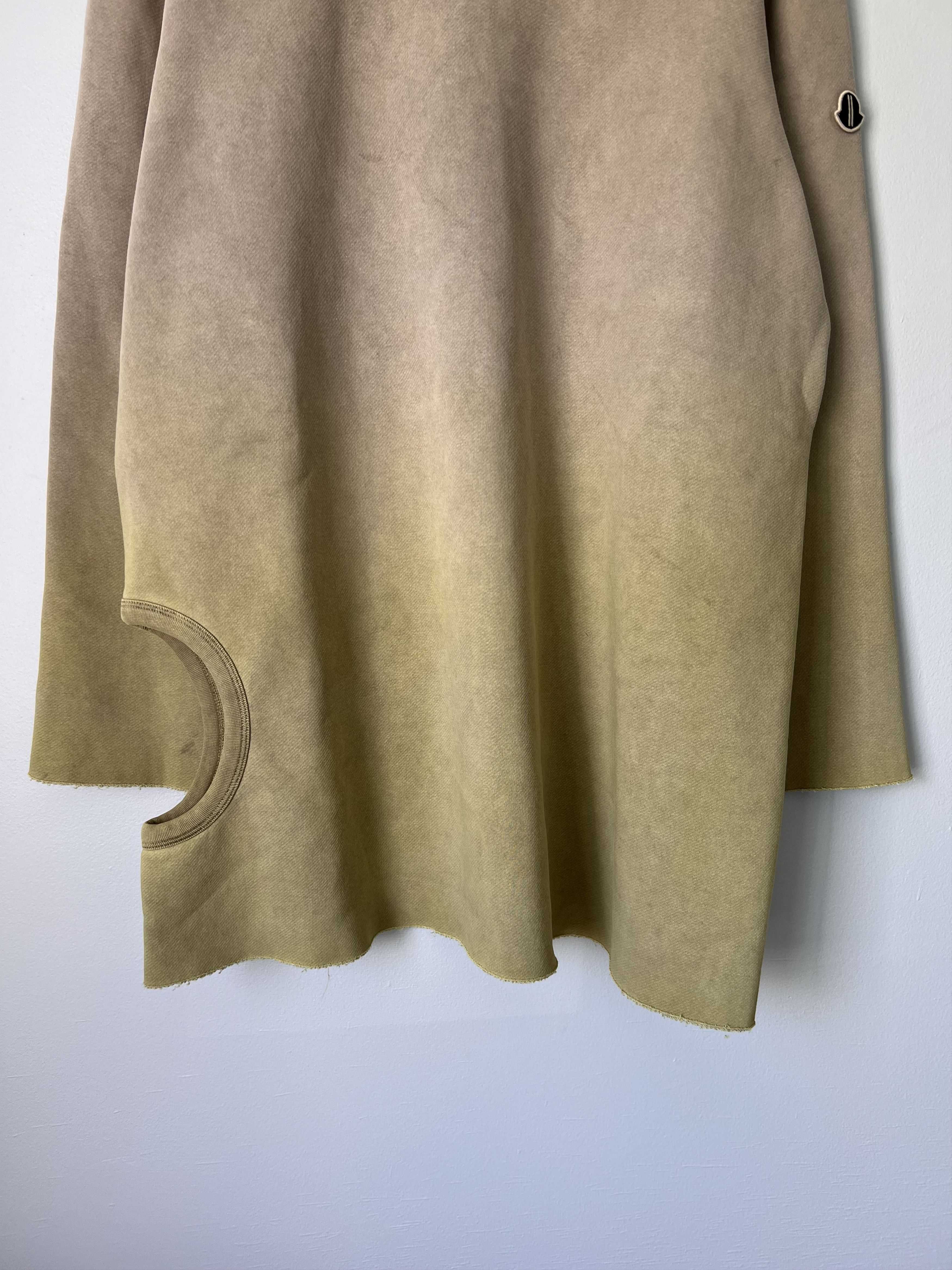 Moncler × Rick Owens Rick Owens Moncler Subhuman Cutout Sweatshirt Acid Degrade Size US M / EU 48-50 / 2 - 3 Thumbnail