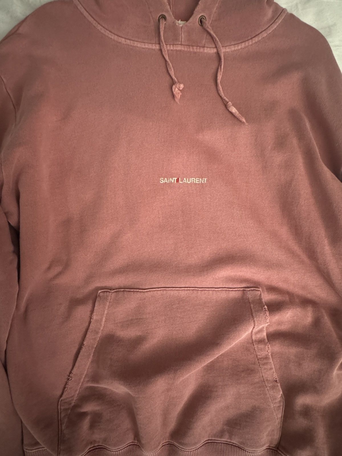 Saint laurent distressed hoodie deals