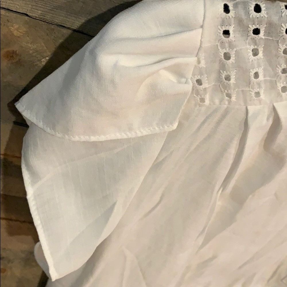 Shein NWOT White Blouse Size XL / US 12-14 / IT 48-50 - 8 Thumbnail
