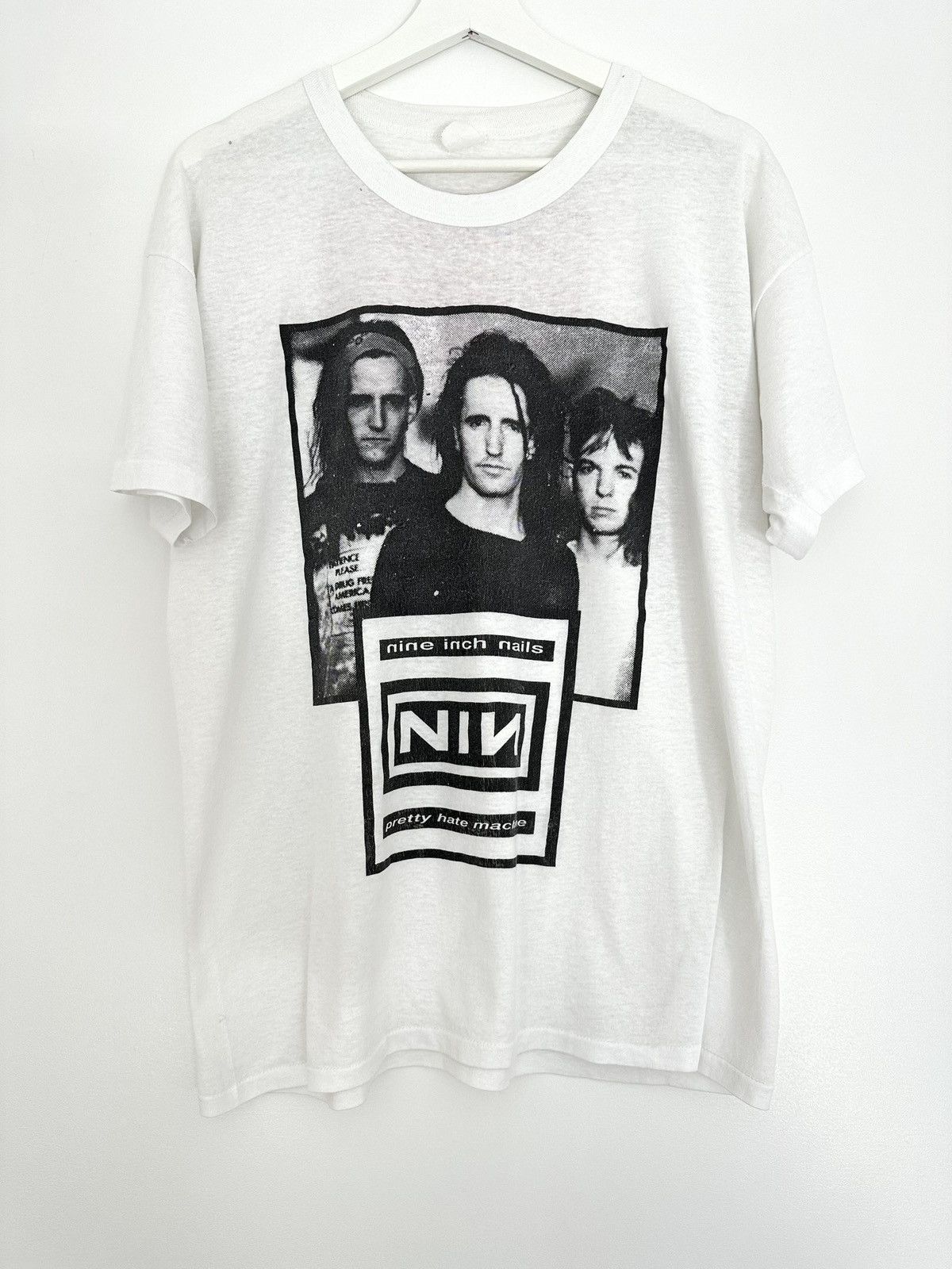 Vintage Vintage 90s Nine Inch Nails Pretty Hate Machine Size L Rare Size US L / EU 52-54 / 3 - 1 Thumbnail