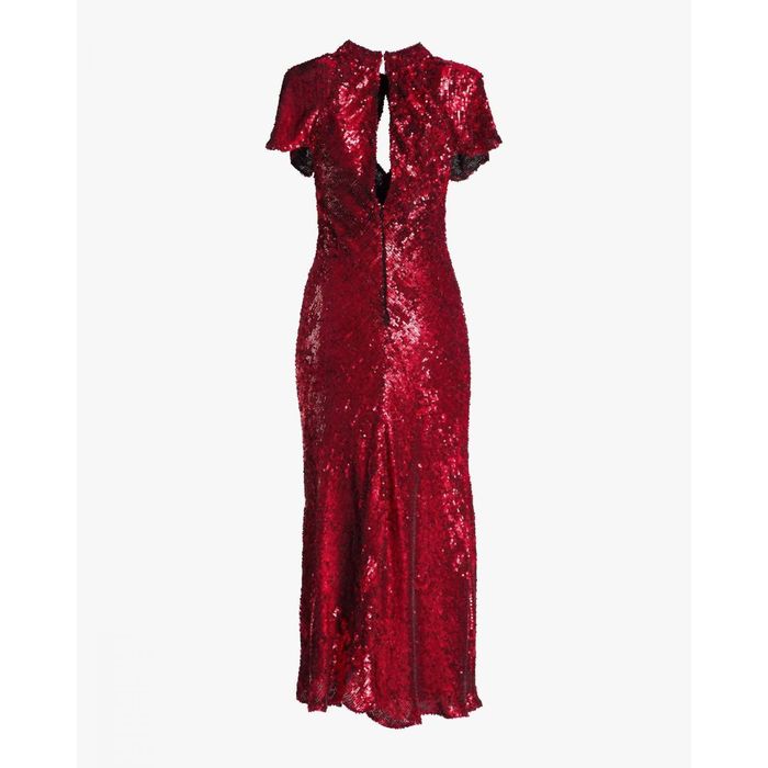 Maria Lucia Hohan Maria Lucia Hohan Hanne Sequin Midi Dress In Salsa 