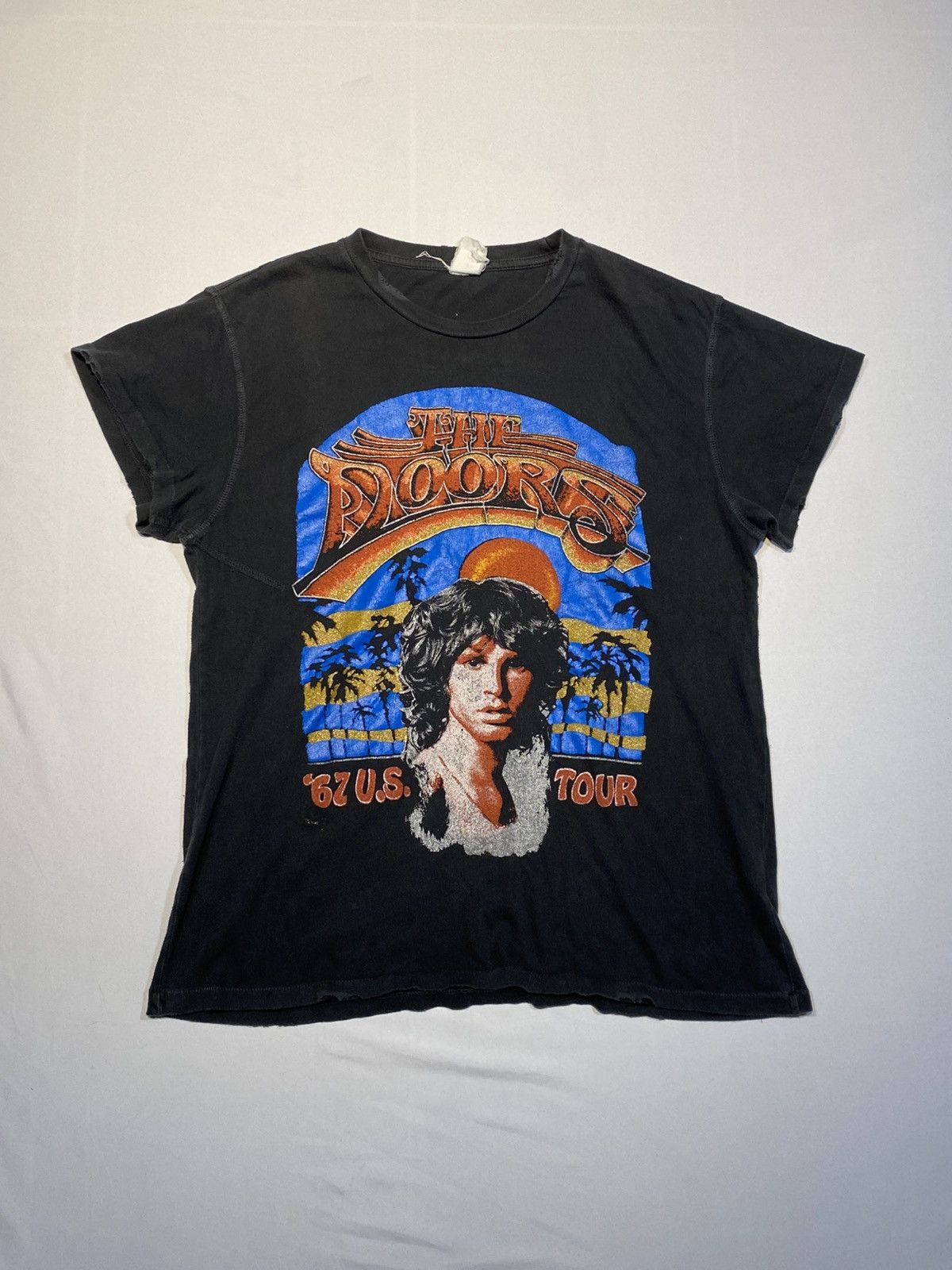 Band Tees Vintage Thrashed The Doors Graphic Band Tee Size US M / EU 48-50 / 2 - 2 Thumbnail