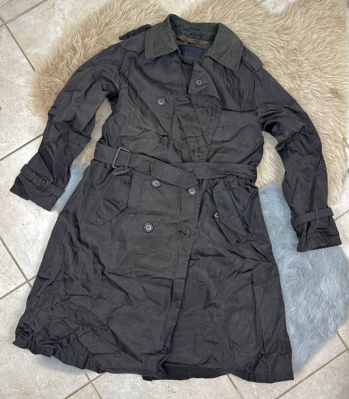 Prada women's nylon coat jacket