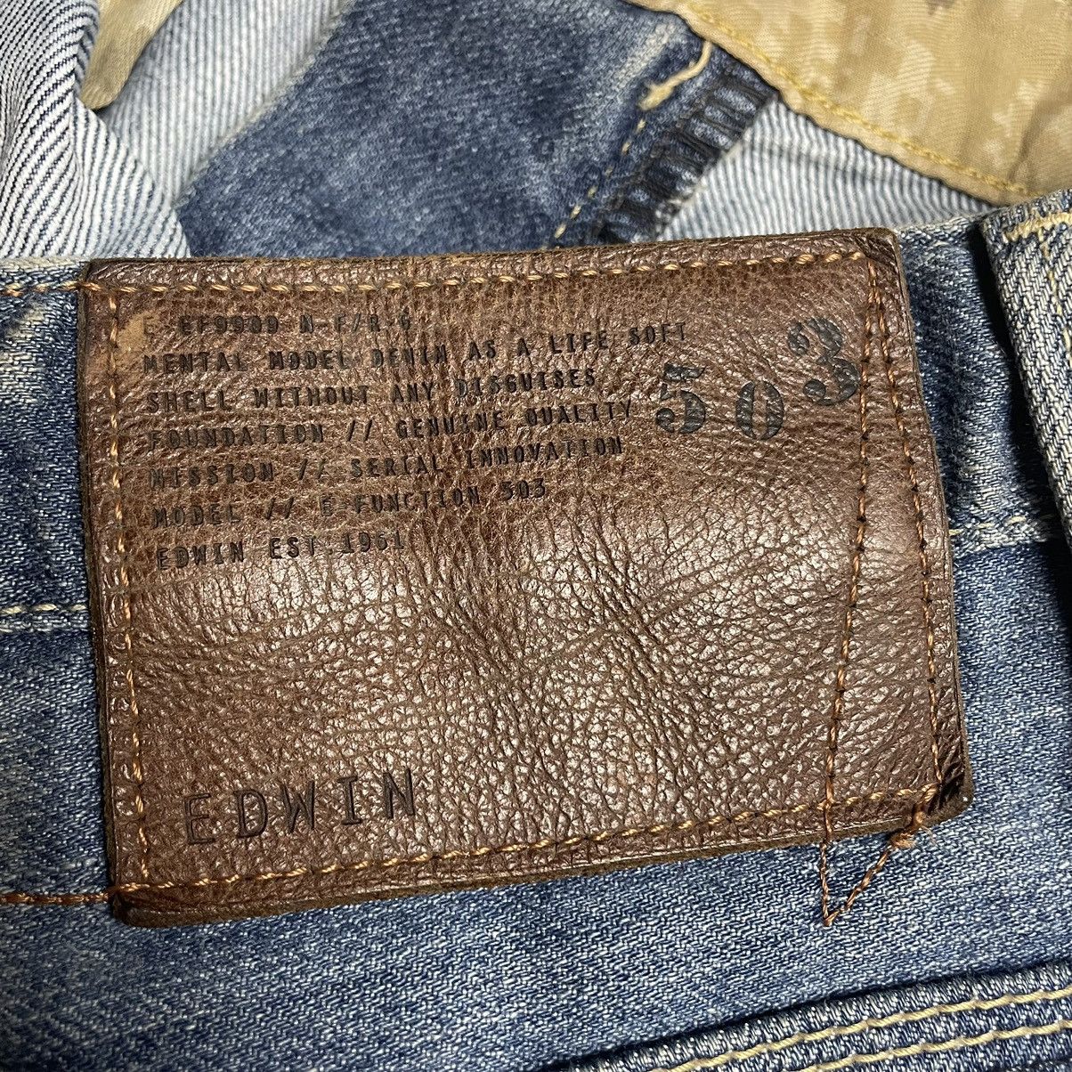 Edwin 🇯🇵 VINTAGE EDWIN 503 E-FUNCTION WASHED J CURVE DENIM PANTS Size US 32 / EU 48 - 19 Thumbnail