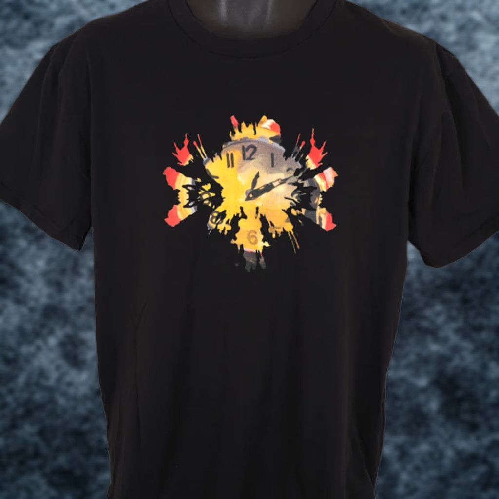 Vintage VINTAGE Exploding Clock T Shirt Mens Size Large Black Keeping Time Size US L / EU 52-54 / 3 - 1 Thumbnail