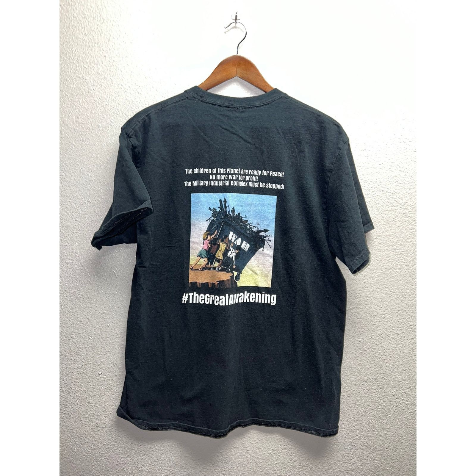Vintage The Great Awakening Shirt Children Of This Planet Peace Tee Size US L / EU 52-54 / 3 - 4 Thumbnail