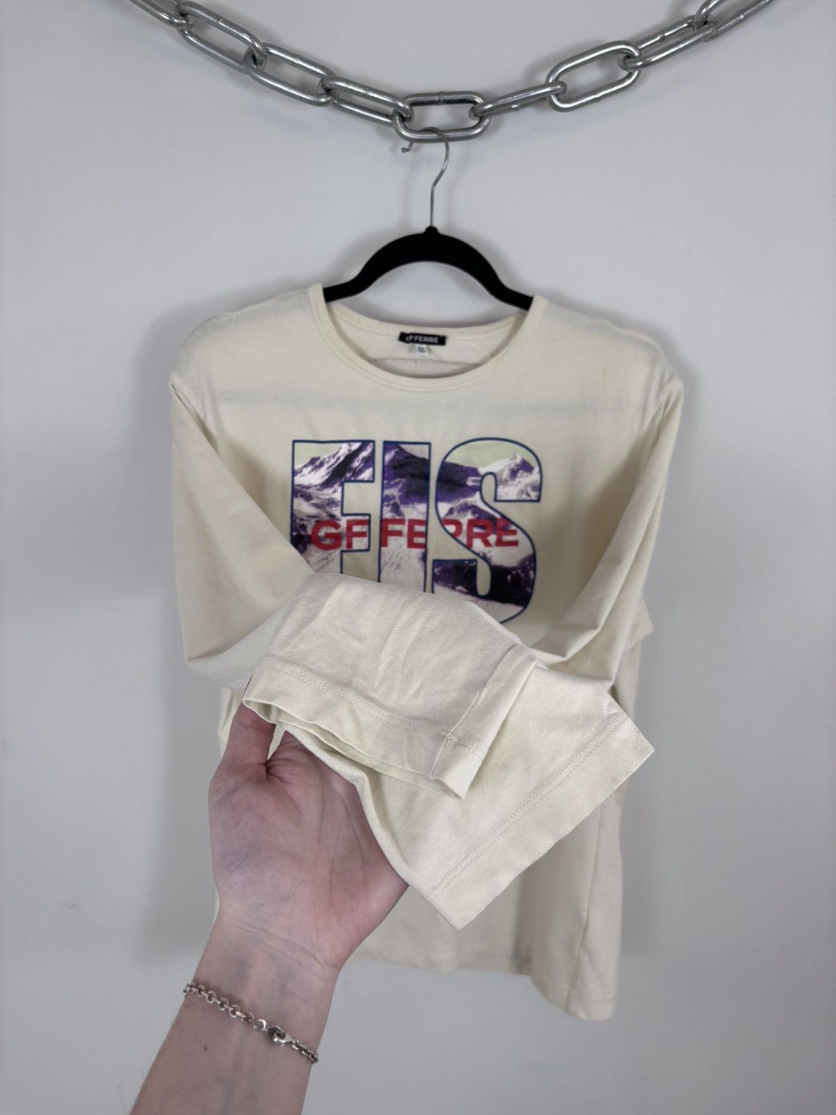 GF Ferre Vintage Gianfranco Ferre SS05 Women’s Long Sleeve T-Shirt Size XL / US 12-14 / IT 48-50 - 9 Thumbnail