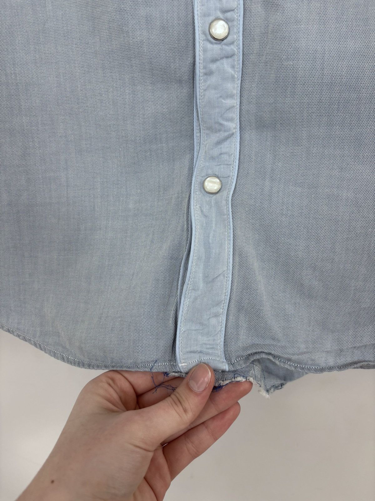 Dolce & Gabbana Dolce & Gabbana Men’s Light Blue Button Up Long Sleeve Shirt Size US L / EU 52-54 / 3 - 8 Thumbnail