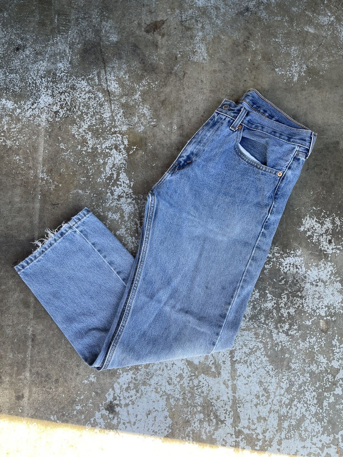 Levi's Levis 505s Distressed Denim Pants Size US 34 / EU 50 - 2 Thumbnail