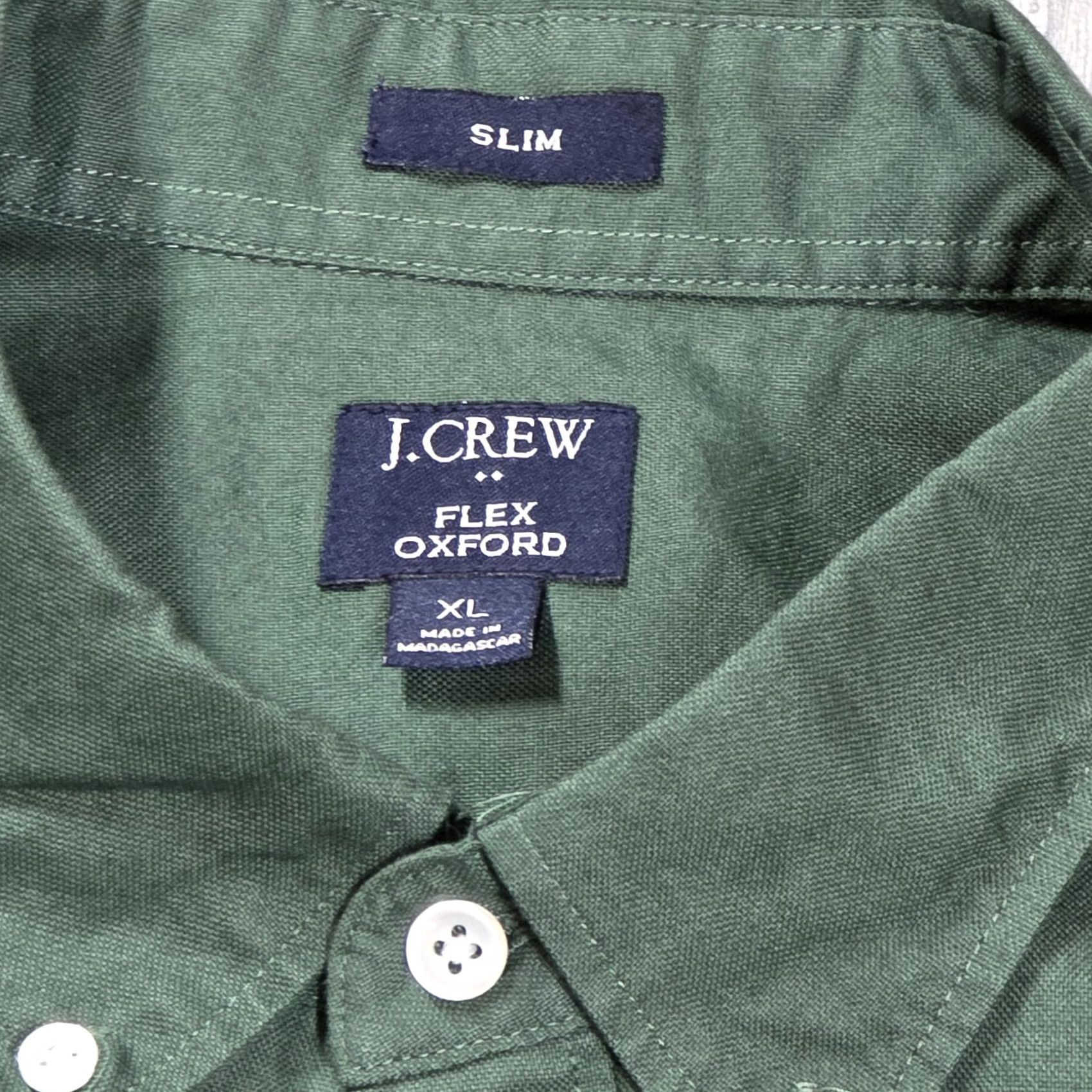 J.Crew J. Crew Button-Up Oxford Garment Dyed Green Shirt Long Sleeve XL Men OCBD Slim Fit NWT Size US XL / EU 56 / 4 - 6 Thumbnail