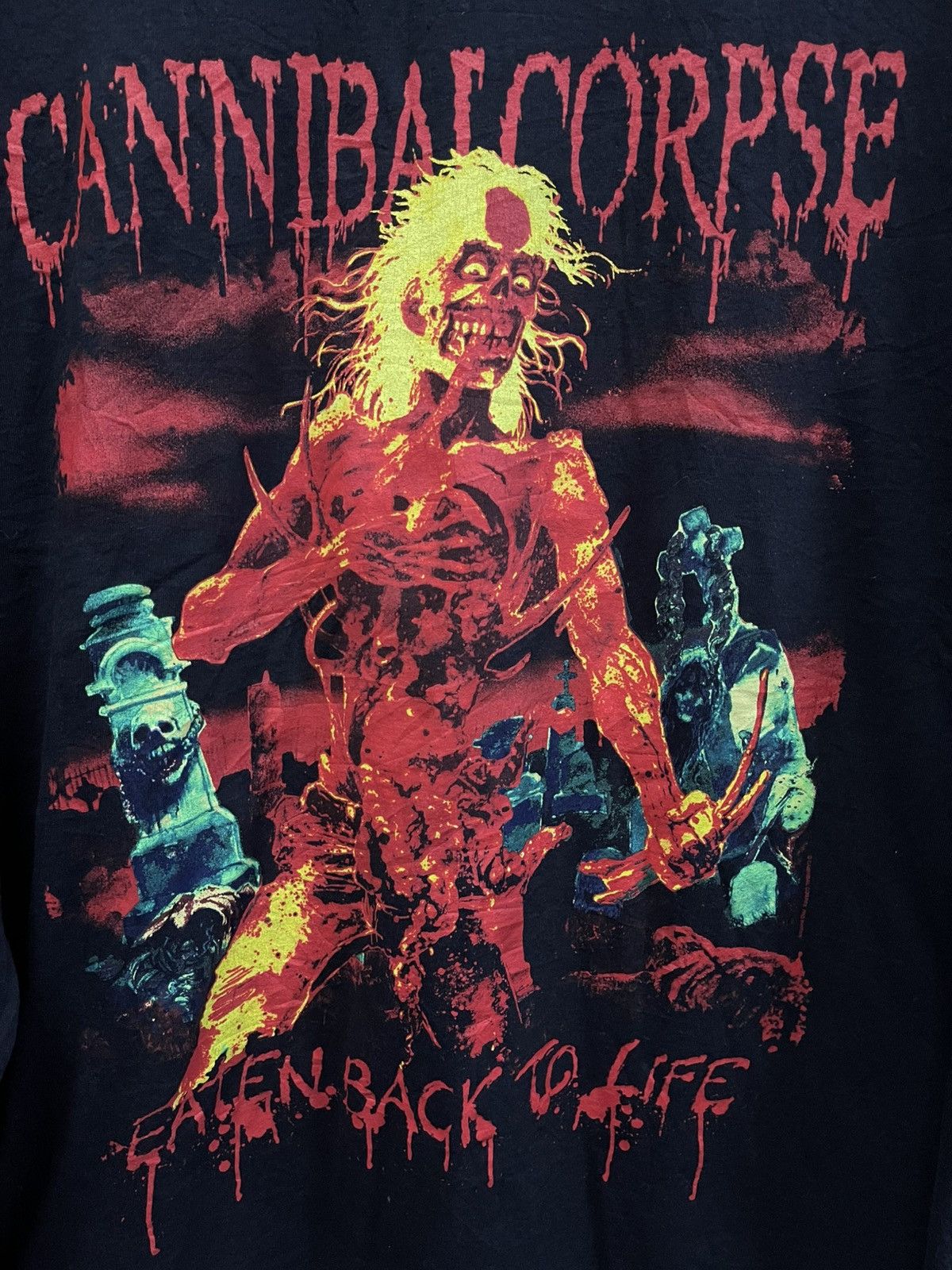 Band Tees Metal Band Cannibal Corpse " Eaten Back To Life "🔥🔥🔥 Size US XL / EU 56 / 4 - 2 Thumbnail