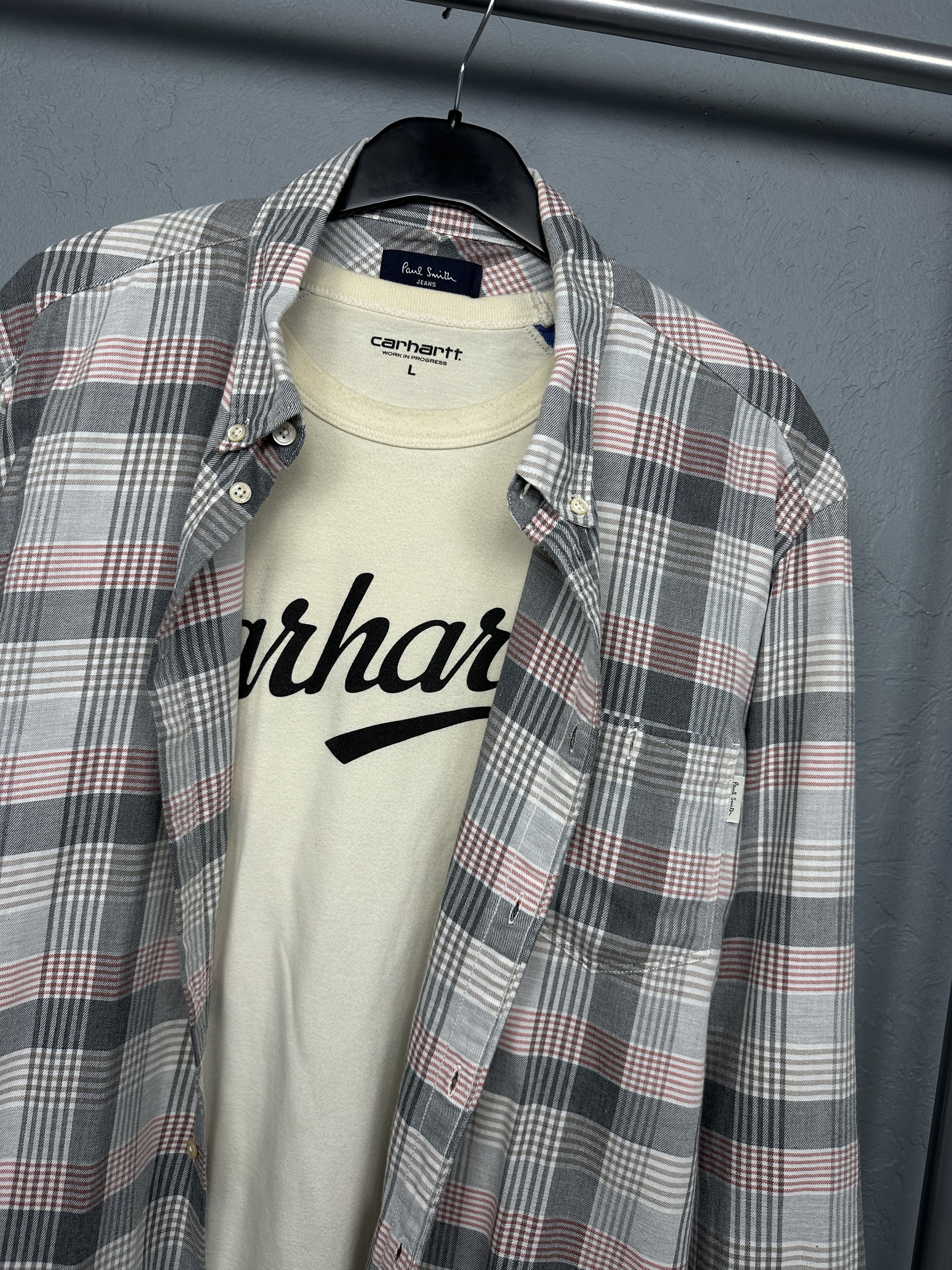 Paul Smith Paul Smith Mens Flannel Long Sleeve Plaid Shirt Size US XXL / EU 58 / 5 - 2 Thumbnail