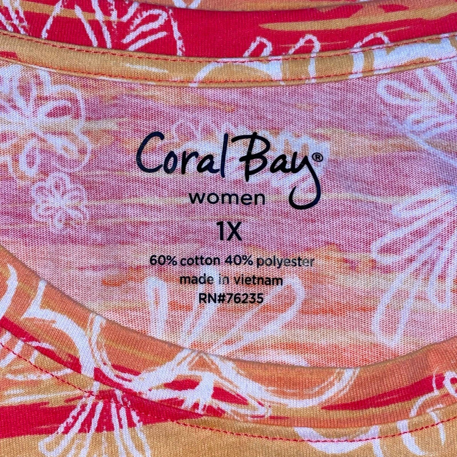 Other NWOT Coral Bay Short Sleeve Shirt Size XL / US 12-14 / IT 48-50 - 2 Thumbnail