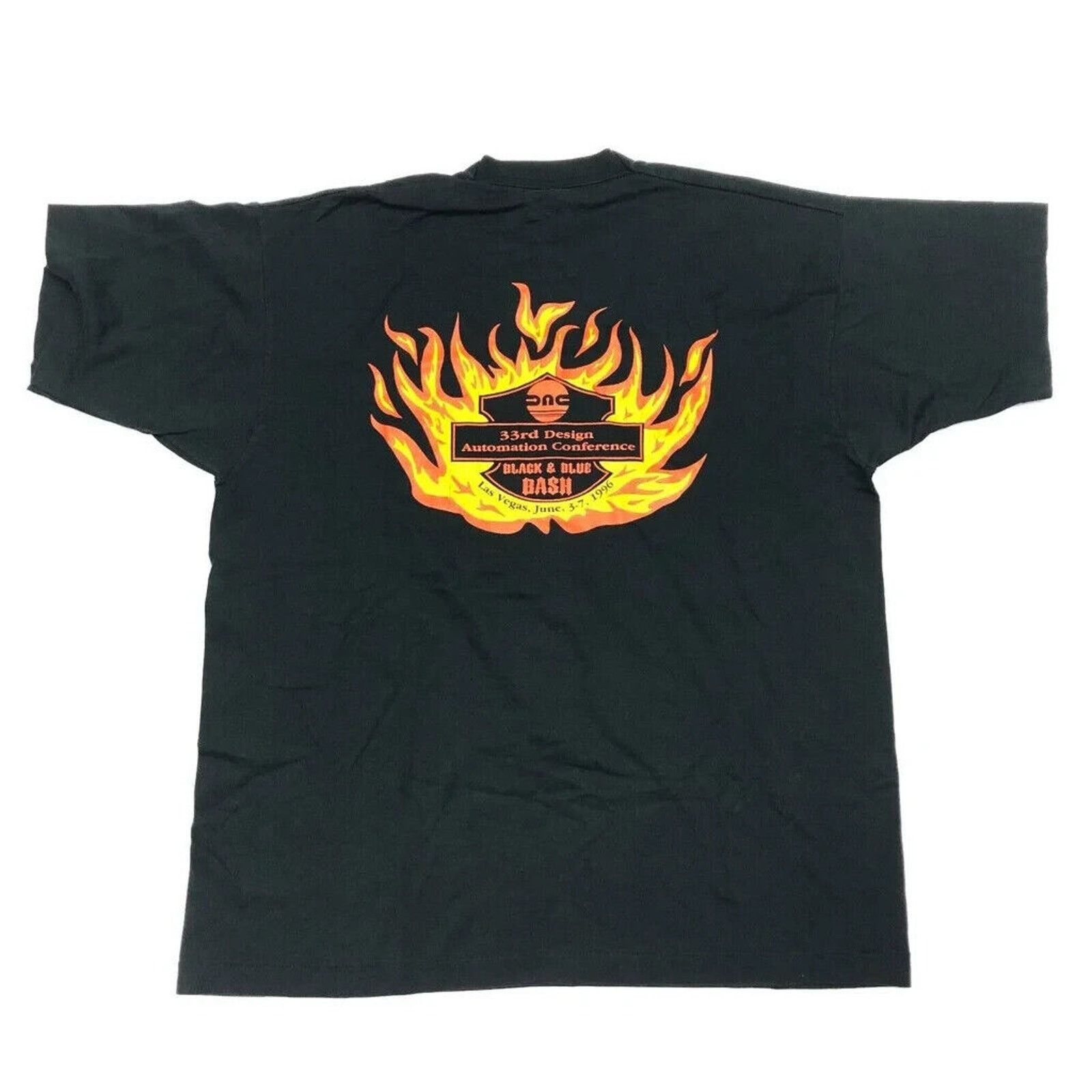Harley Davidson × Vintage vintage 1996 33rd design automation conference flame tee XL Size US XL / EU 56 / 4 - 1 Thumbnail