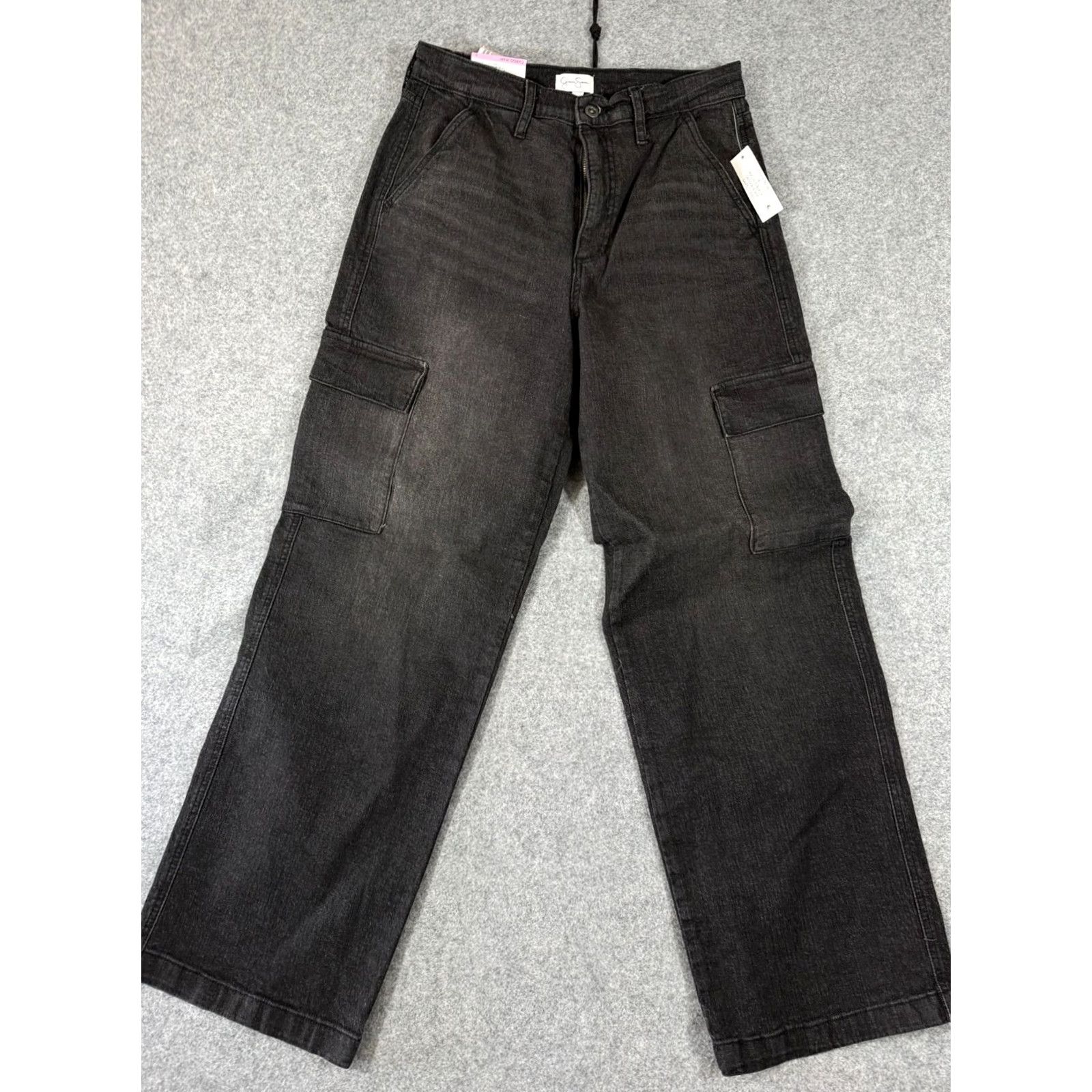 Jessica Simpson Jessica Simpson Cargo Jeans Womens 6 Washed Black Denim High Rise Wide Leg NWT Denim Jeans Womens 6 Black Wide-Leg City Outdoor 90s? Size 28" / US 6 / IT 42 - 3 Thumbnail
