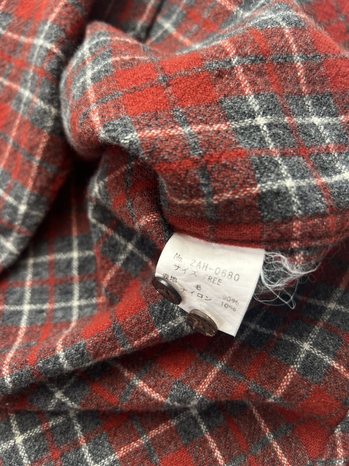 Hysteric Glamour 00’s HYSTERIC GLAMOUR HEAVY WOOL FLANNEL CHECK TIMBER SHIRT Size US M / EU 48-50 / 2 - 6 Thumbnail