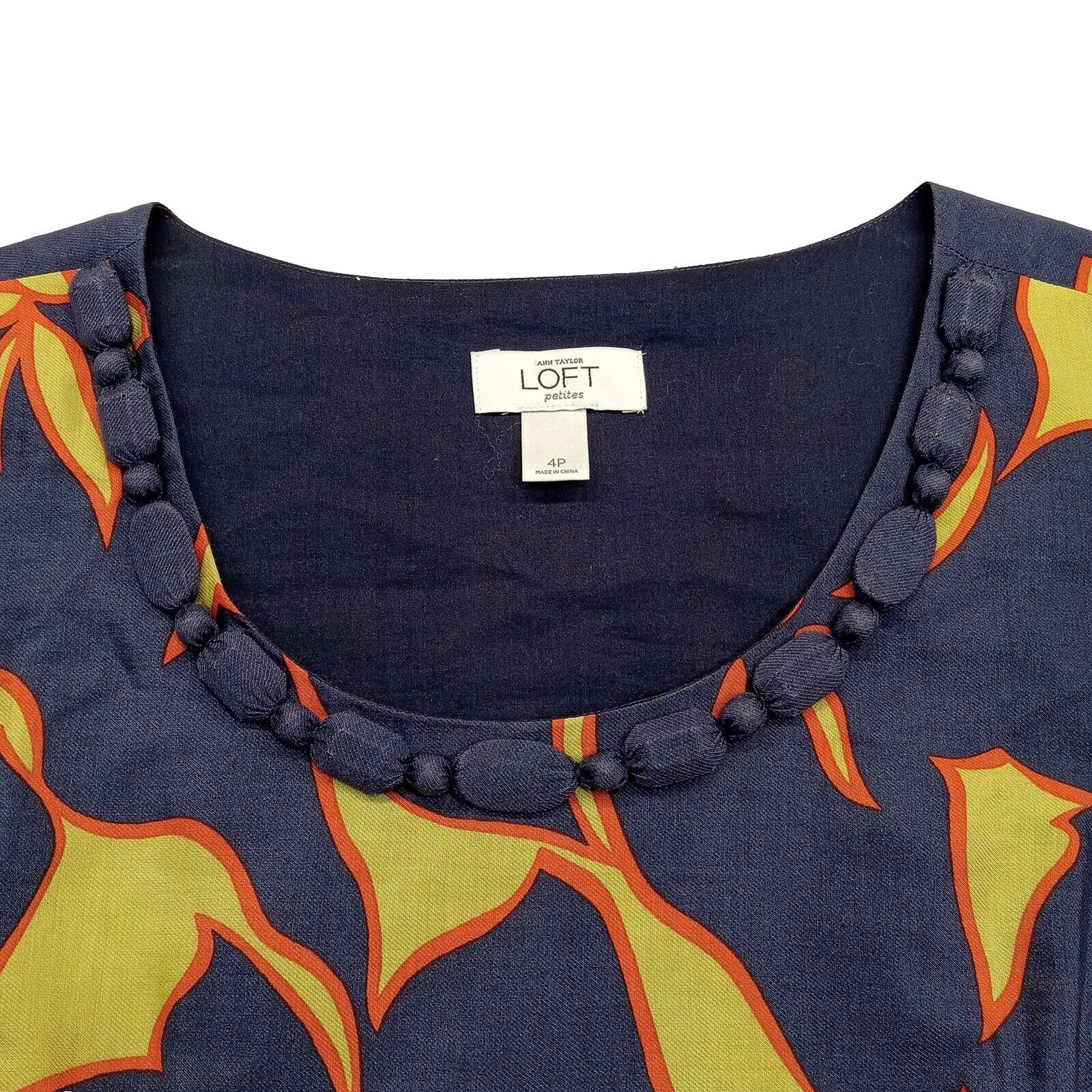 Loft Loft Dress By Ann Taylor 4P Shift Lined Side Zip Size S / US 4 / IT 40 - 4 Thumbnail