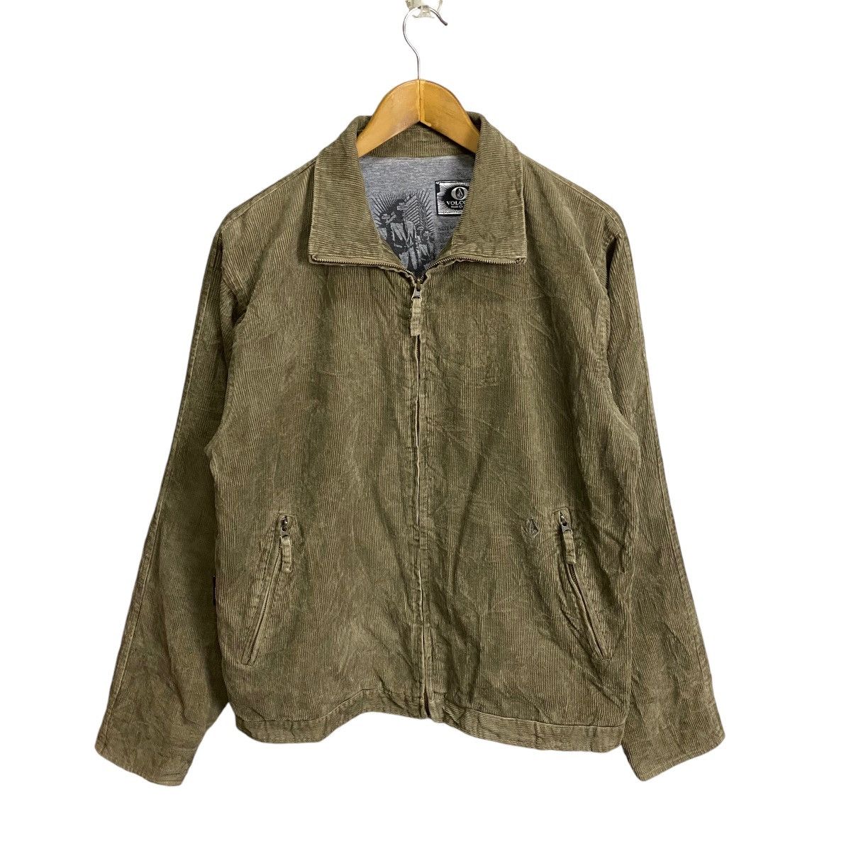 Vintage Volcom Stone corduroy zipper jacket