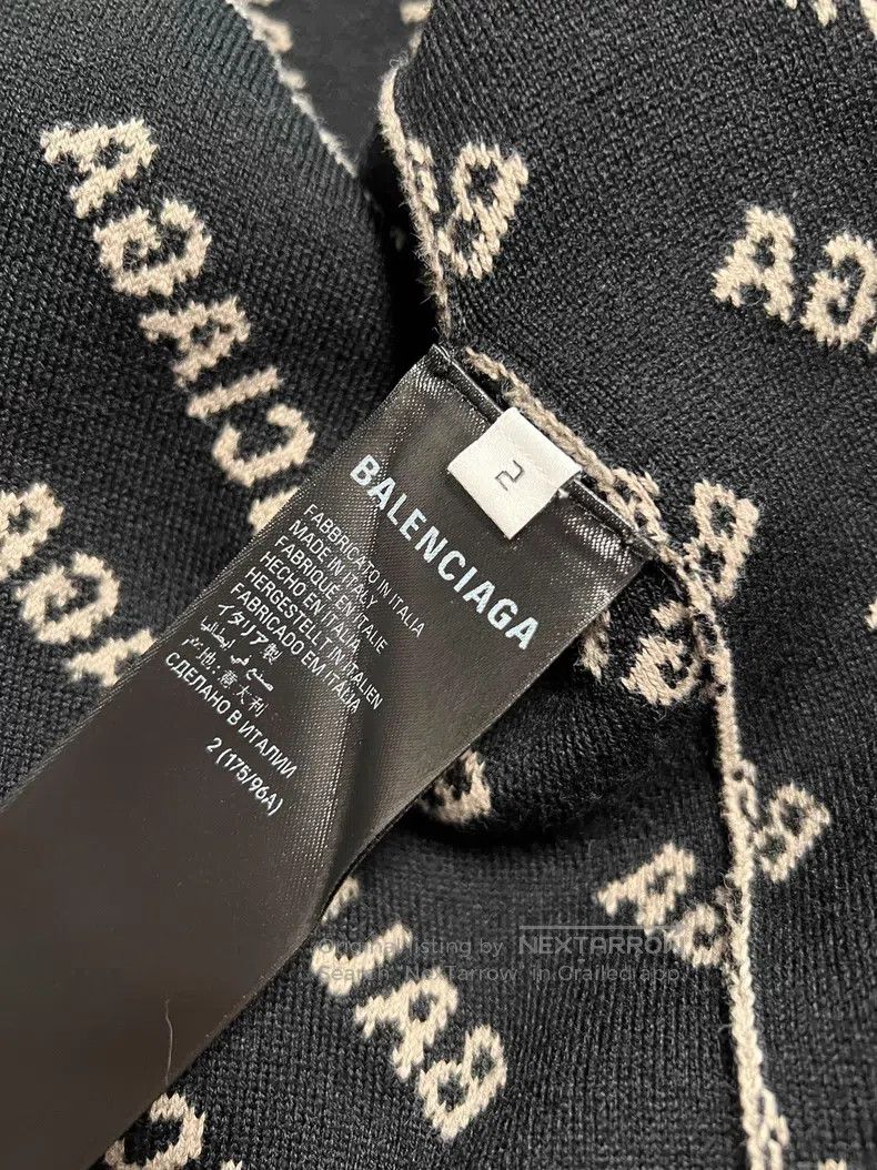 Balenciaga Balenciaga Double-Sided Letter Small Logo Knitted Jacket Size US M / EU 48-50 / 2 - 7 Thumbnail