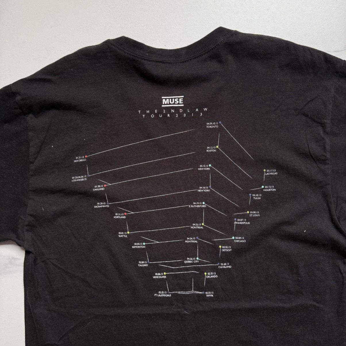 Band Tees Vintage Muse The 2nd Law 2013 Tour Tee Size US L / EU 52-54 / 3 - 6 Thumbnail