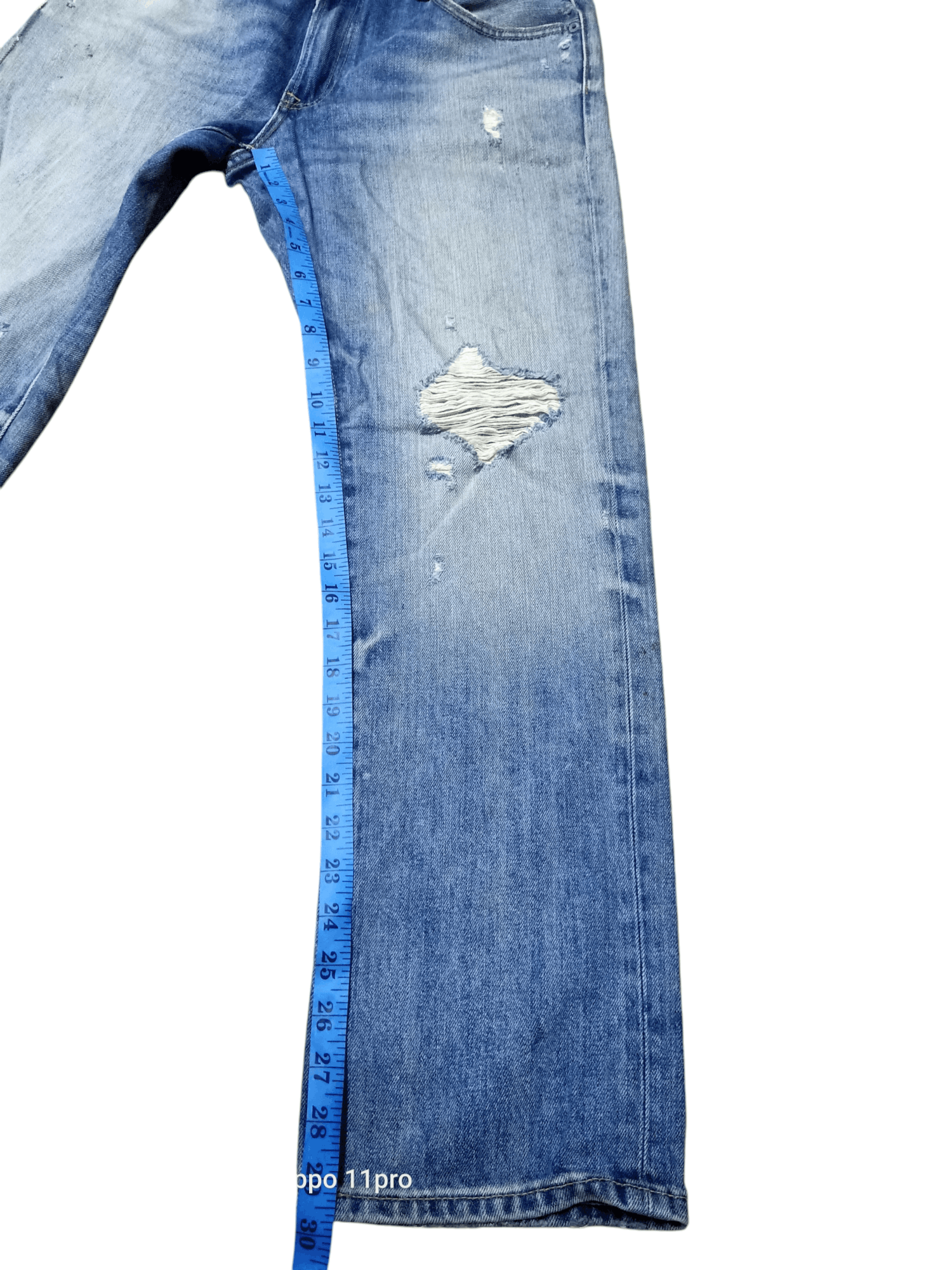 If Six Was Nine × Japanese Brand × Uniqlo Uniqlo Denim Blacktag Distressdenim Size US 32 / EU 48 - 4 Thumbnail