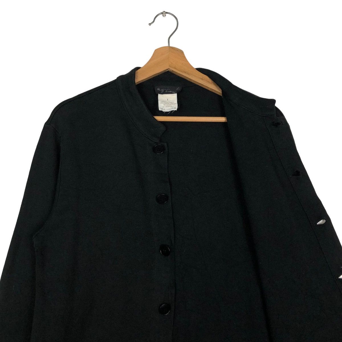 agnes b. 📌VINTAGE CARDIGAN JACKET BUTTON AGNE.B MADE IN FRANCE Size US S / EU 44-46 / 1 - 10 Thumbnail