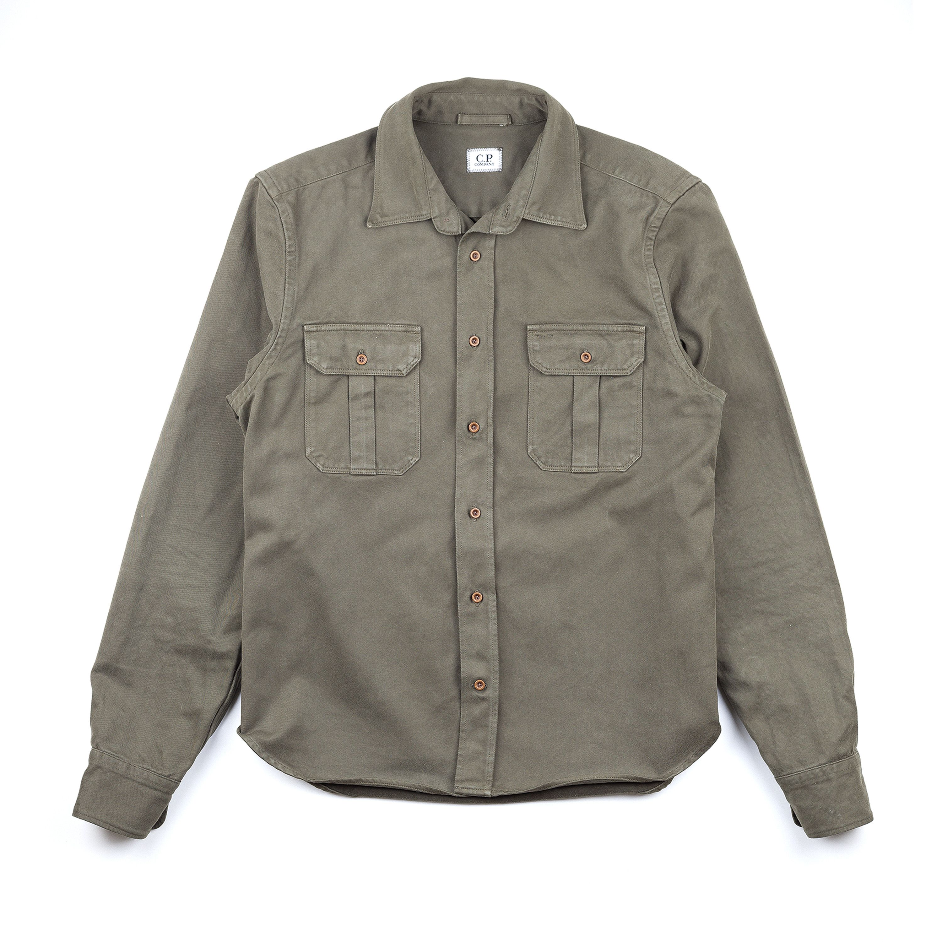 CP Company Military Green Long Sleeve Shirt (M)