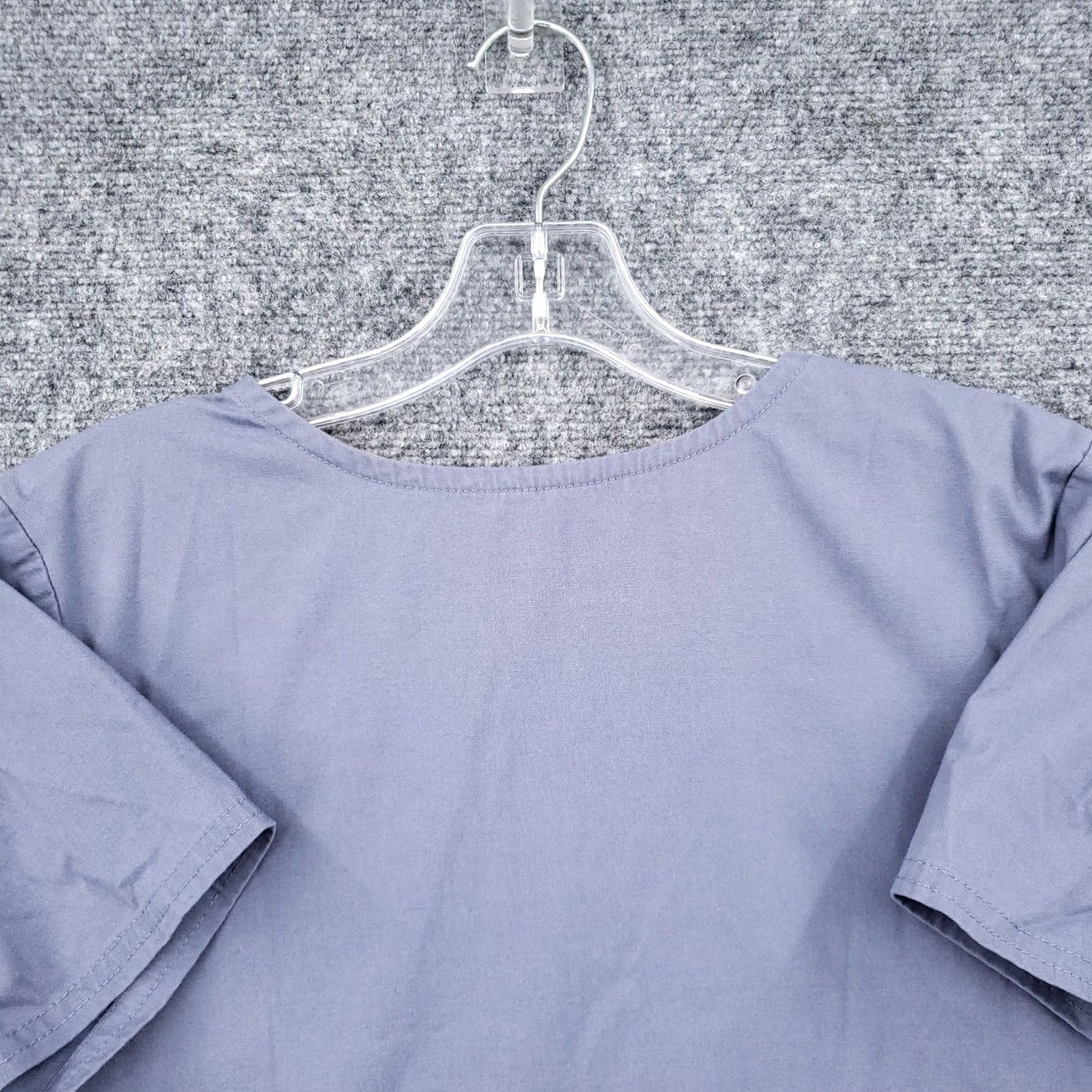 Vintage Scrubstar Scrub Top Womens S Small Gray Medical Premium Scrubwear Short Sleeves Size S / US 4 / IT 40 - 7 Thumbnail