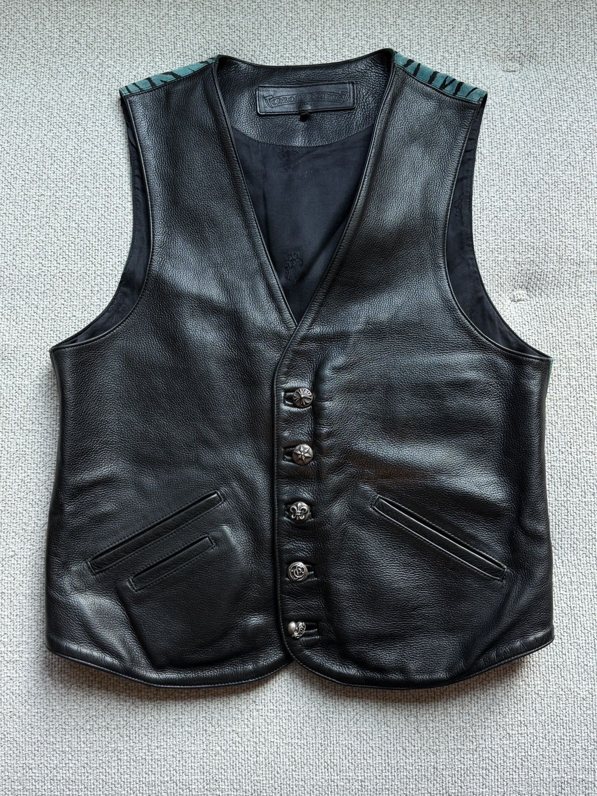 Chrome Hearts Chrome Hearts 1of1 Leather Vest Size US M / EU 48-50 / 2 - 6 Thumbnail