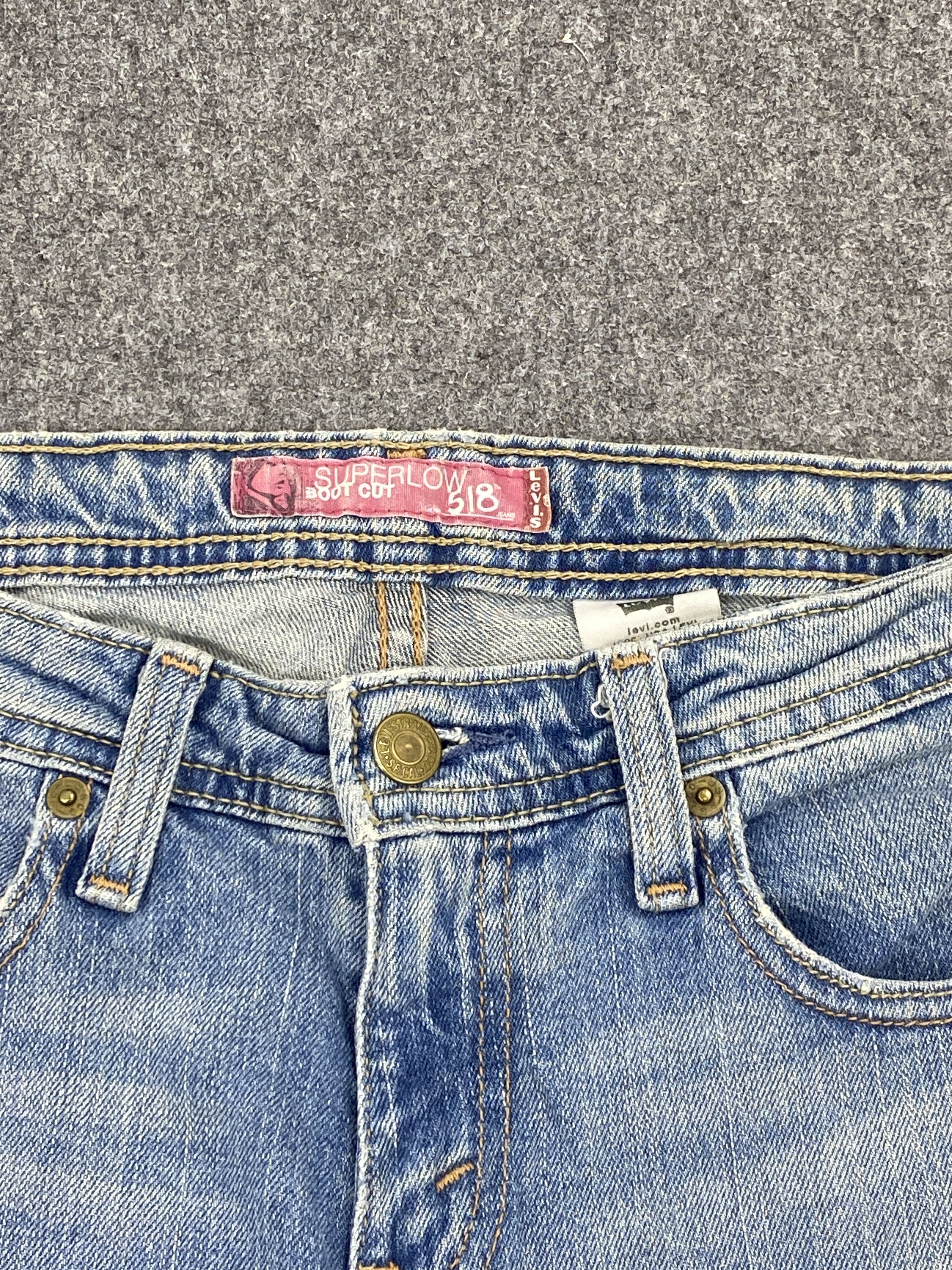 Levi's Vintage levis 518 Flare Bootcut Blue Denim DP2628 Size US 28 / EU 44 - 9 Thumbnail