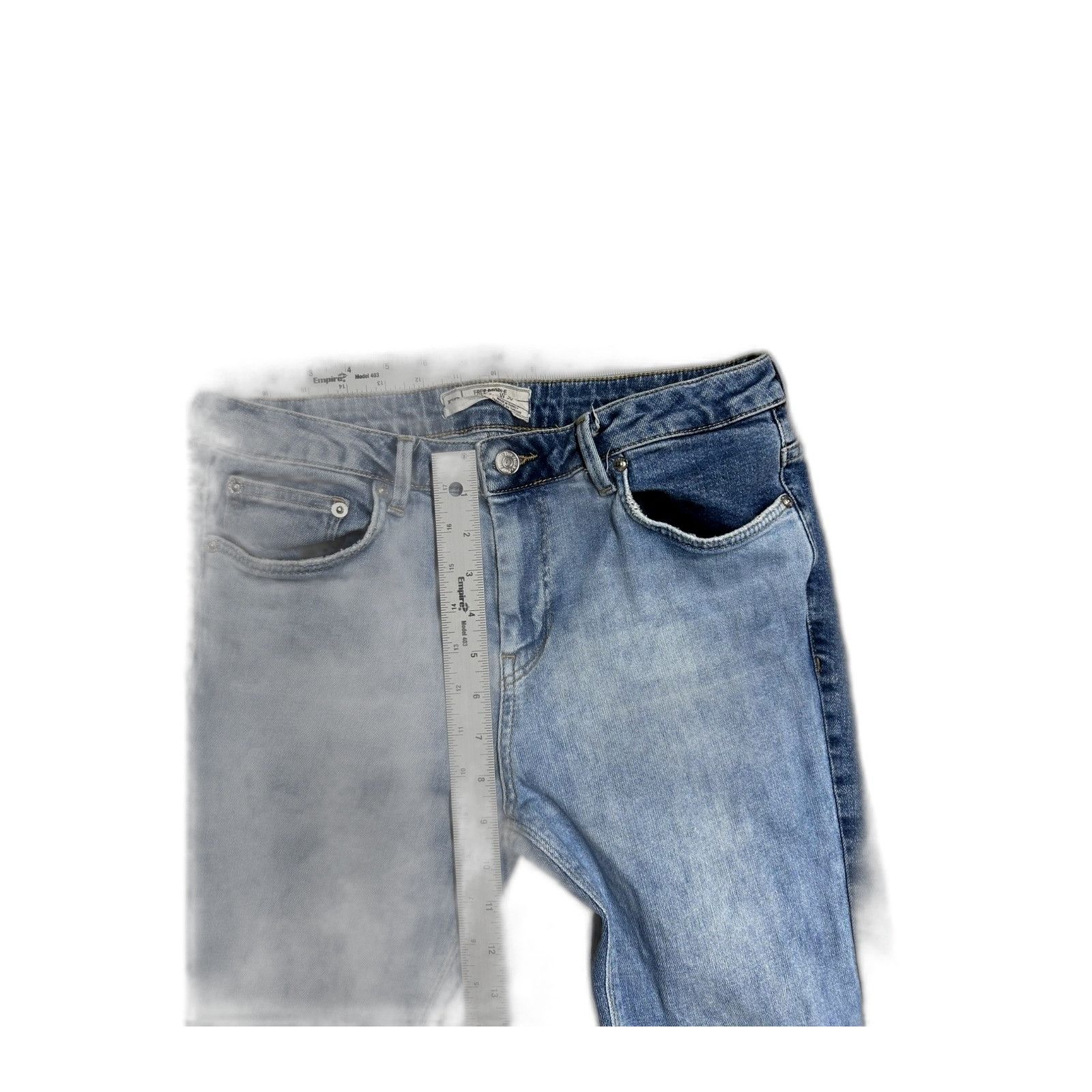 Free People Free People Flare Denim Jeans Retro Colorblock Bootcut Women Size US 30 / EU 46 - 5 Thumbnail