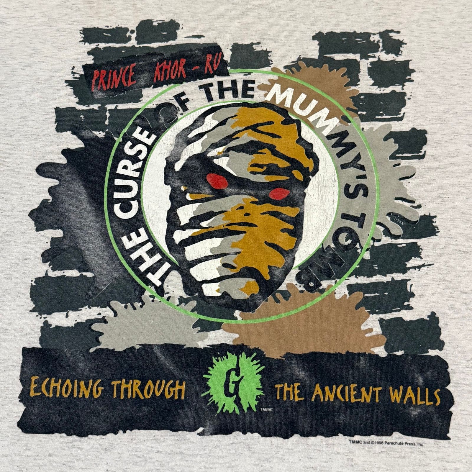 Vintage Goosebumps Curse of the Mummy's Tomb Shirt 1996 Retro Horror Size US M / EU 48-50 / 2 - 2 Thumbnail